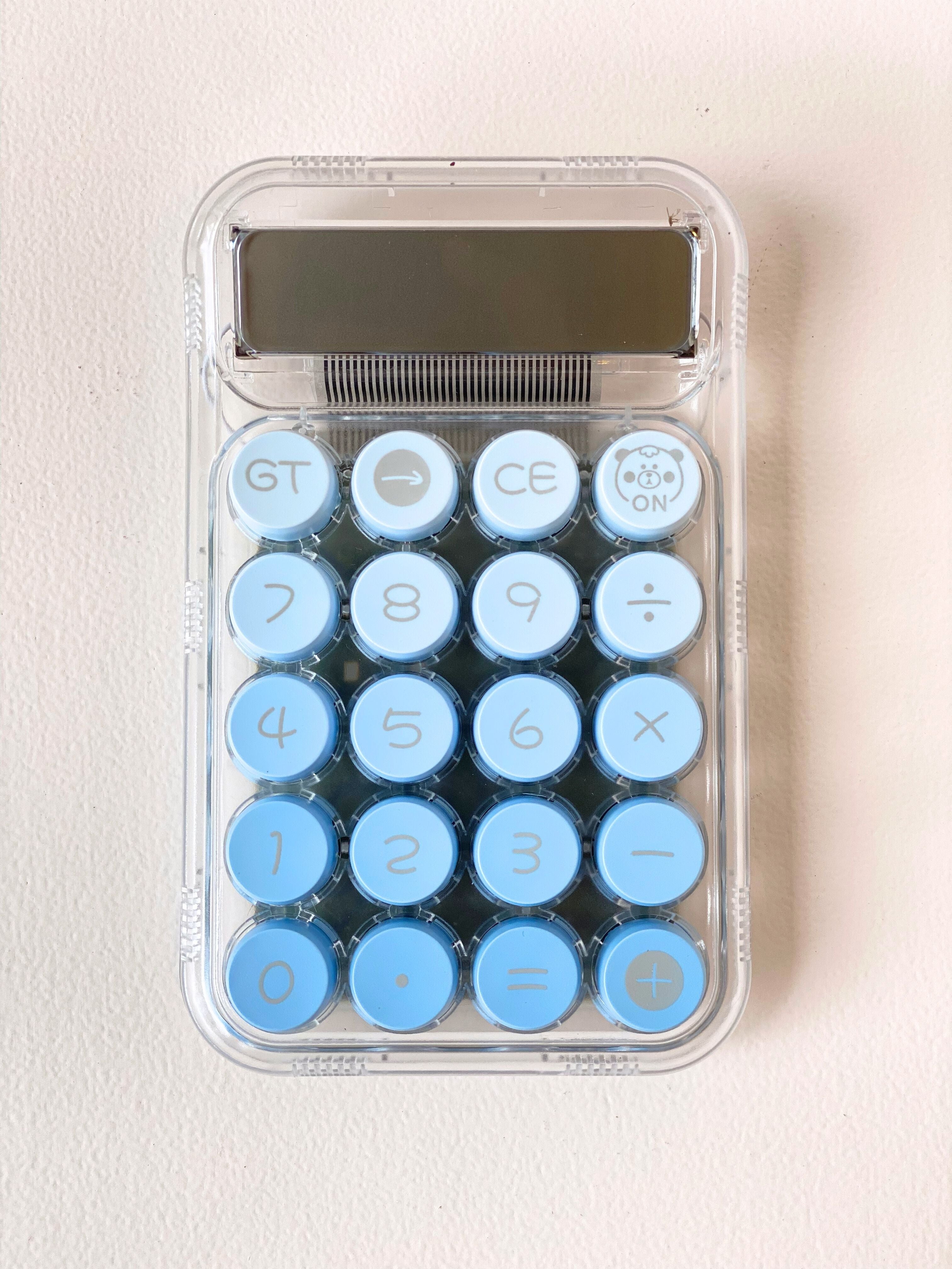 Transparent Aesthetic Retro Button Calculators