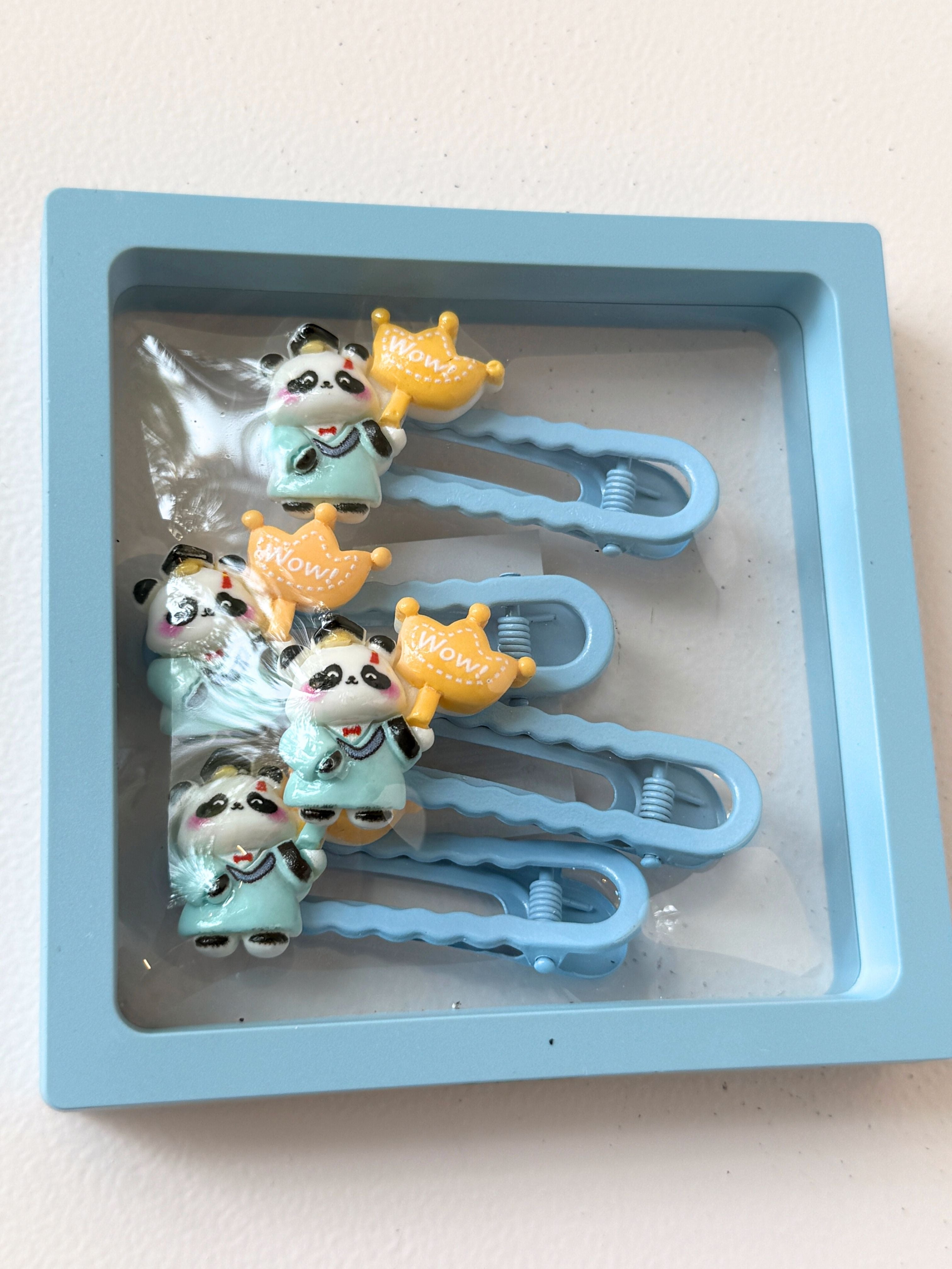 Panda Adorable Hair Clip Set (5-Pack)