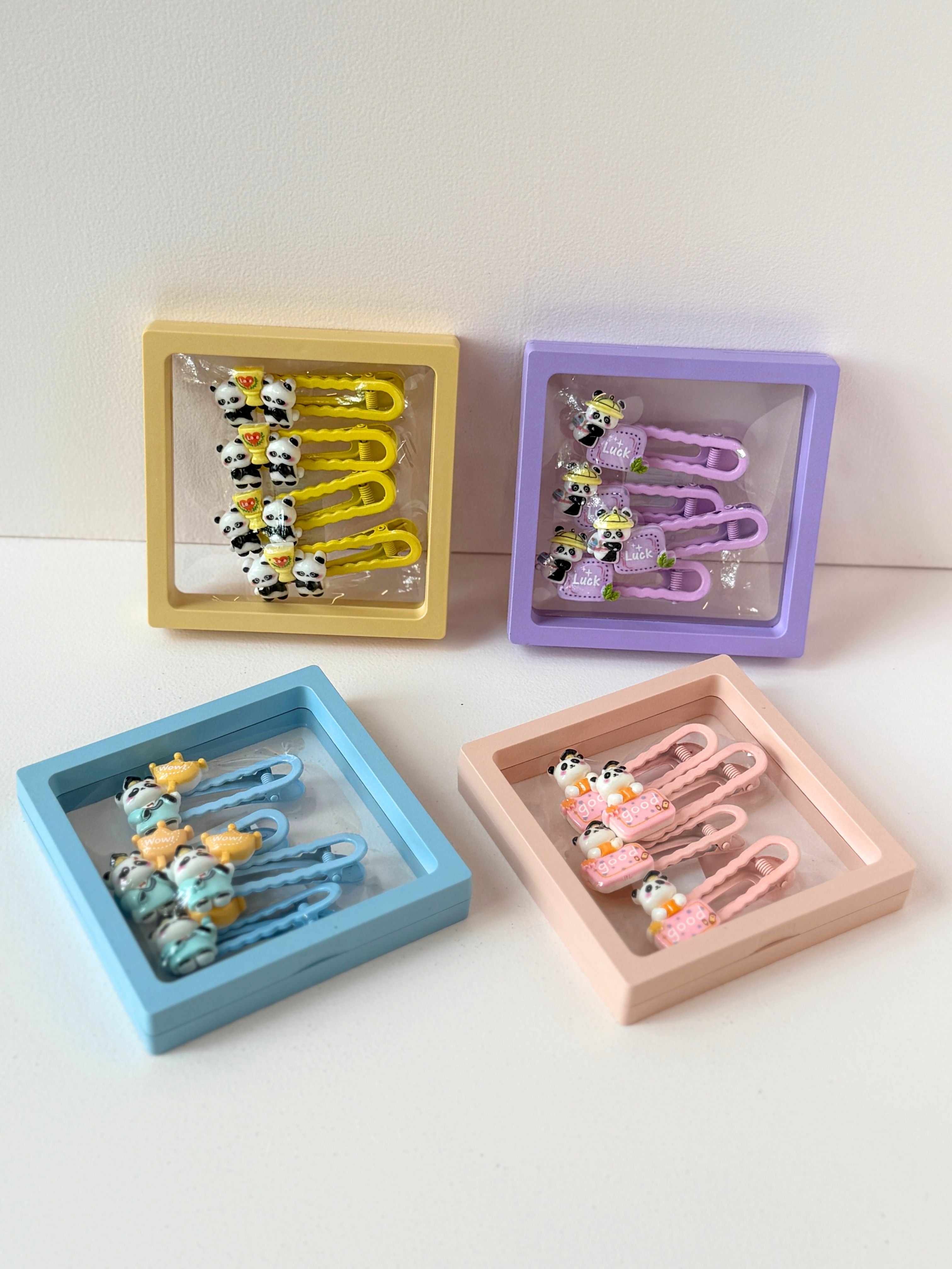 Panda Adorable Hair Clip Set (5-Pack)