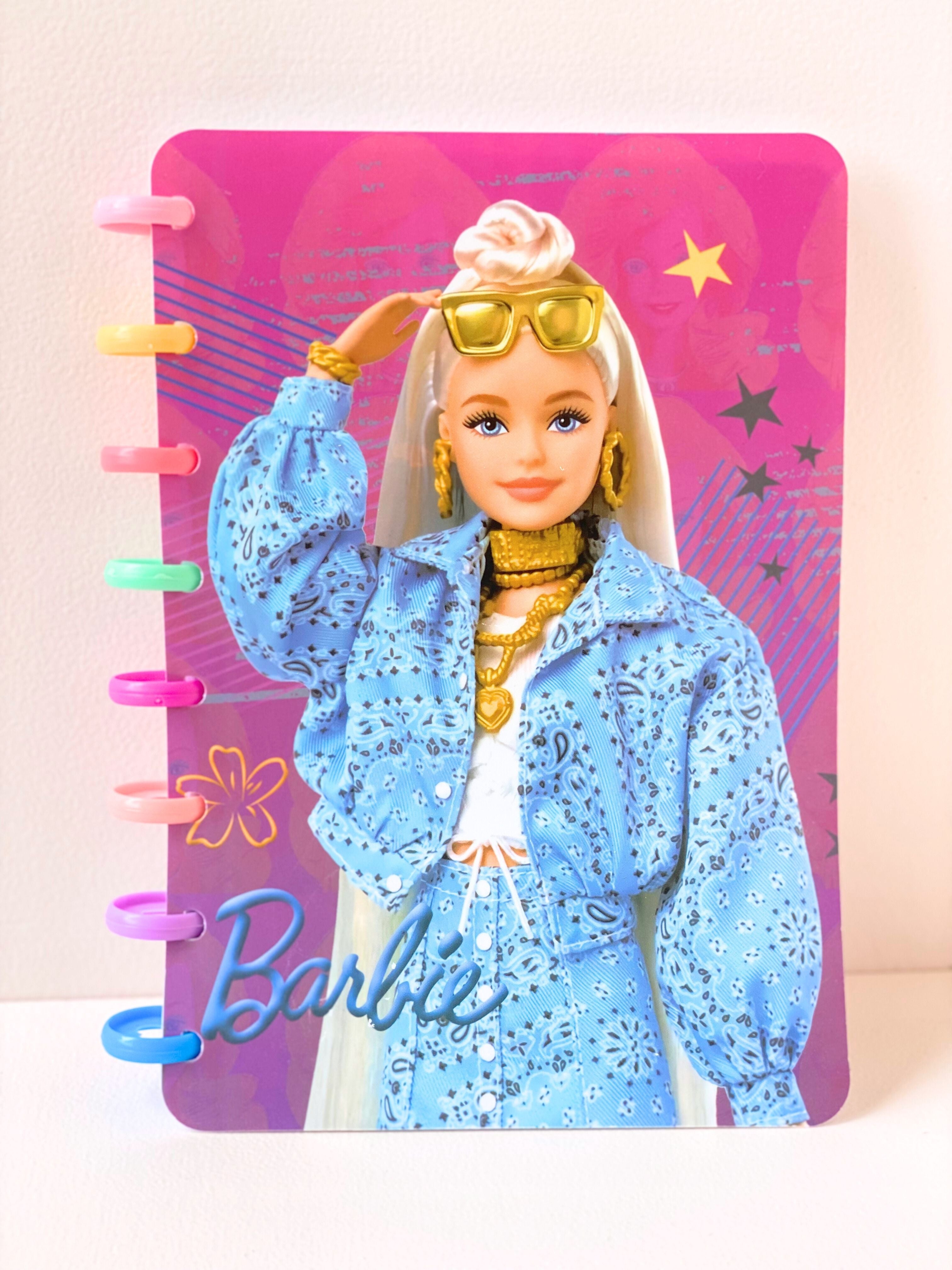Barbie Rainbow Ring Spiral Notebook – Ruled Pages | A6 Size | Cute School & Stationery Gift