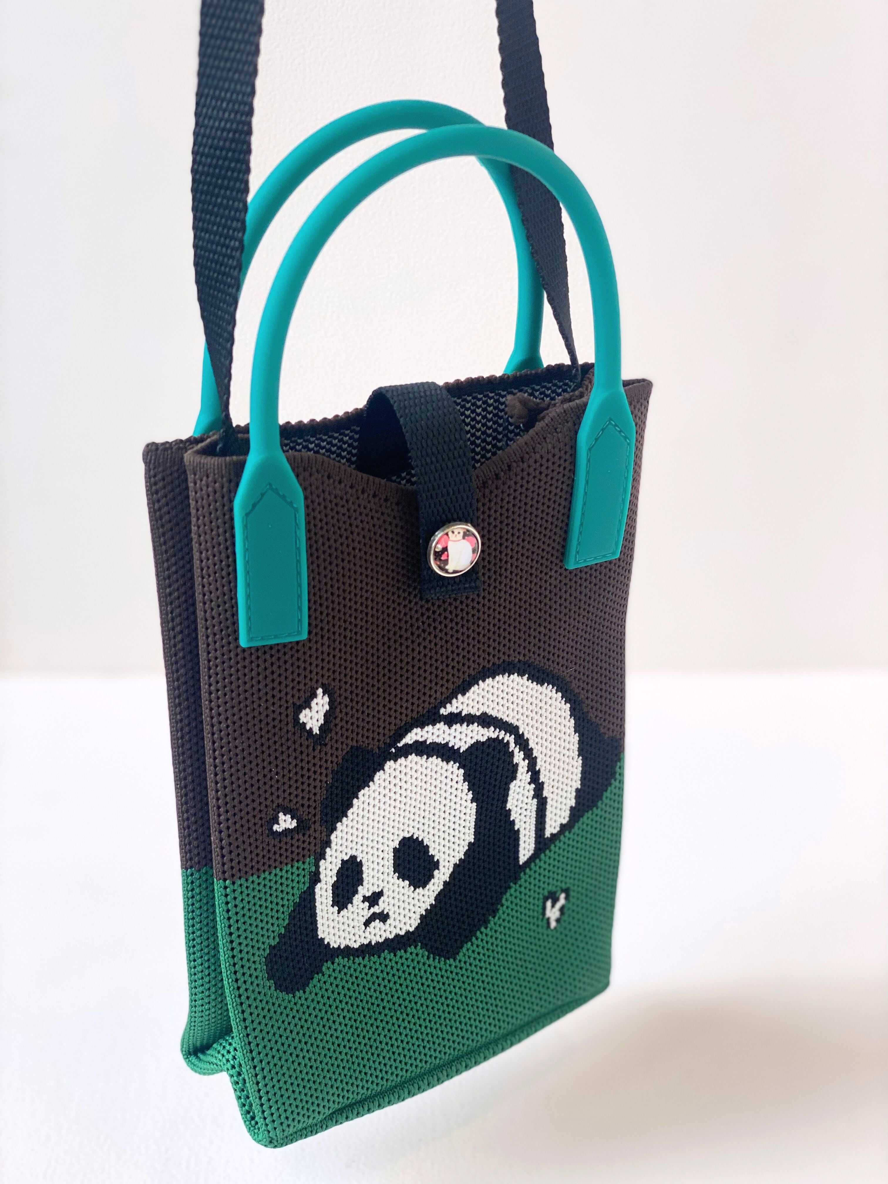 Cute Panda Insulated Bottle Holder Bag with Handle – Reusable & Lightweight
