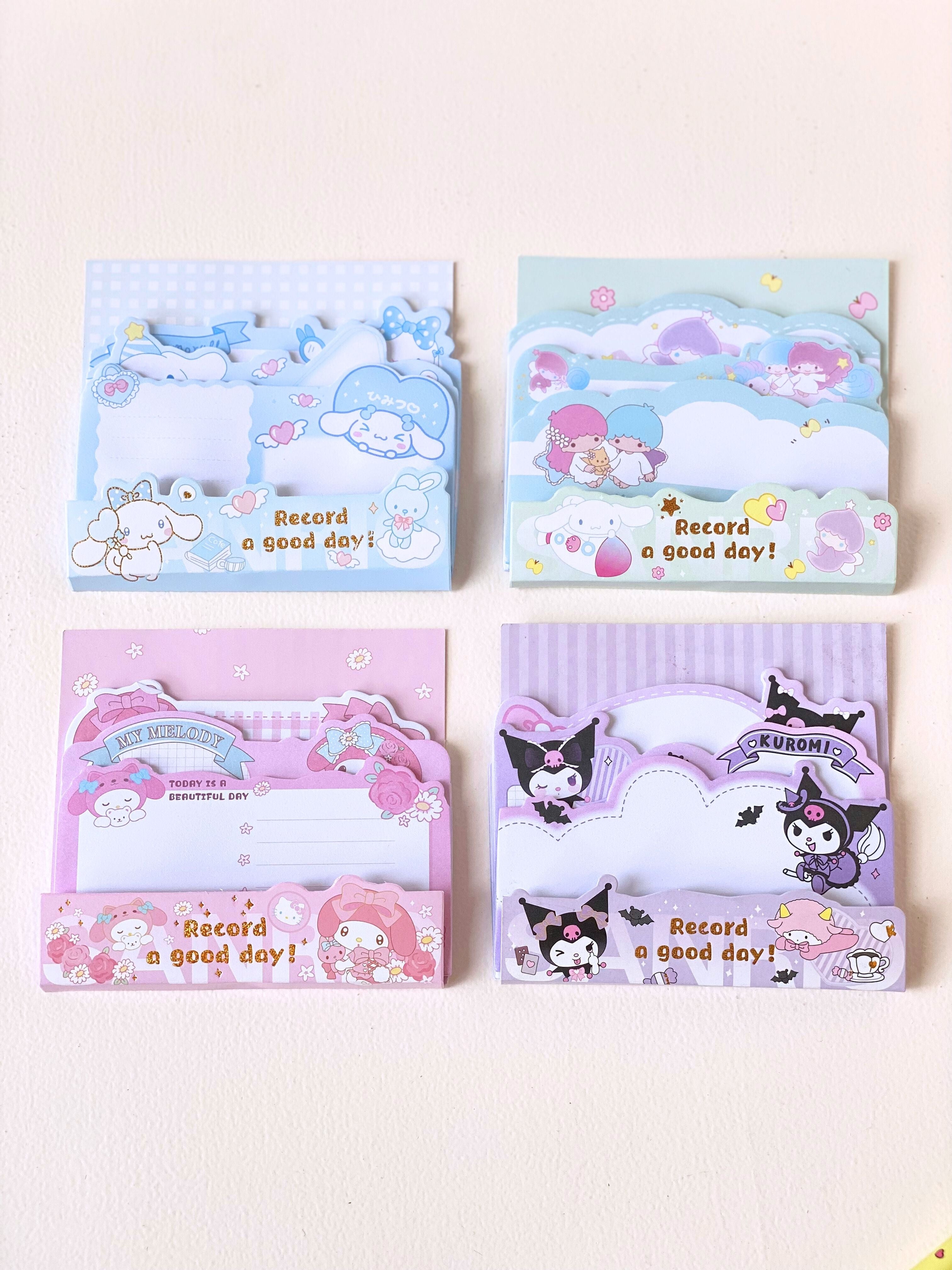 Sanrio-Themed Sticky Note Set – Cinnamoroll, Little Twin Stars, My Melody & Kuromi Variants