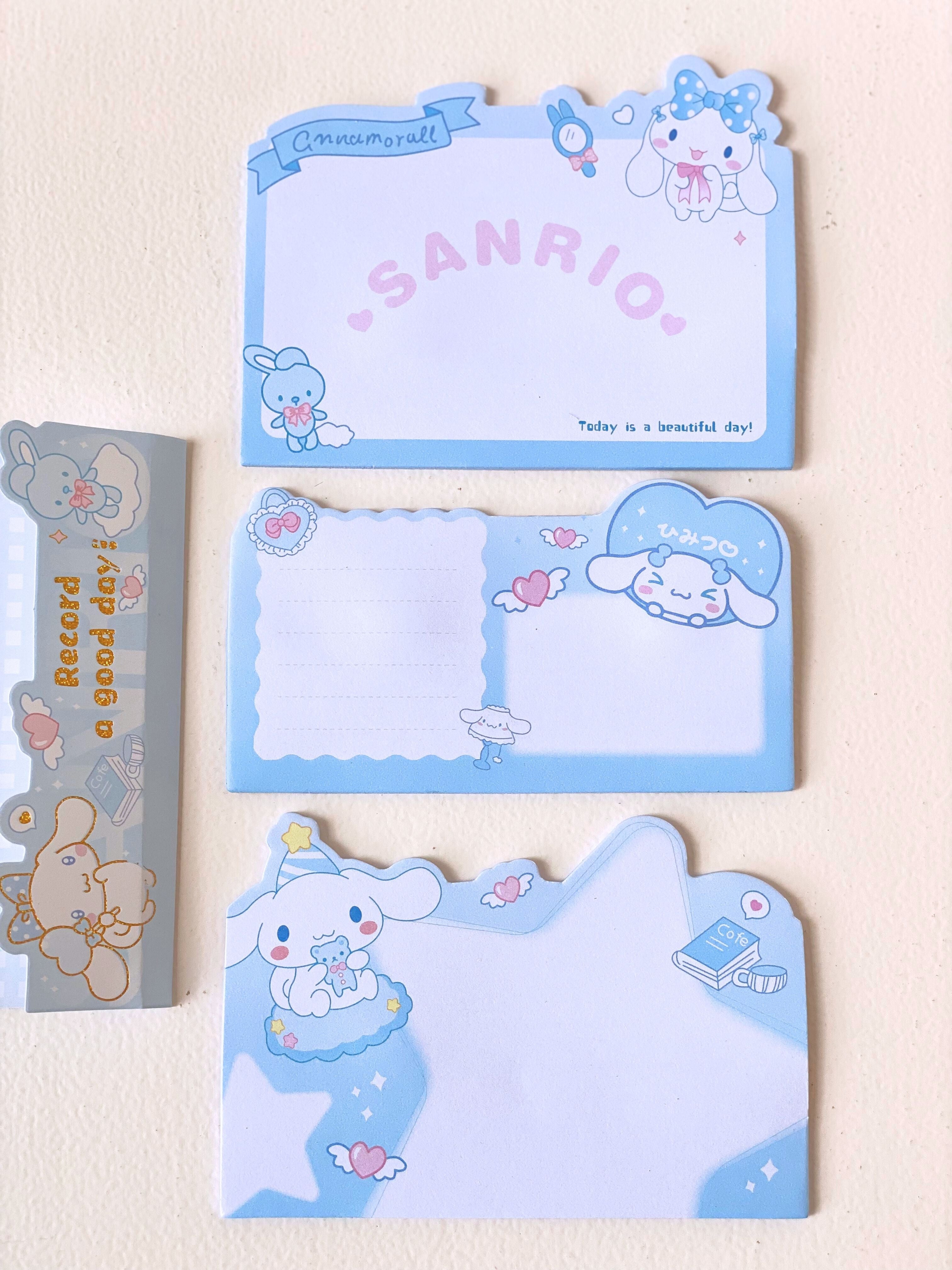 Sanrio-Themed Sticky Note Set – Cinnamoroll, Little Twin Stars, My Melody & Kuromi Variants