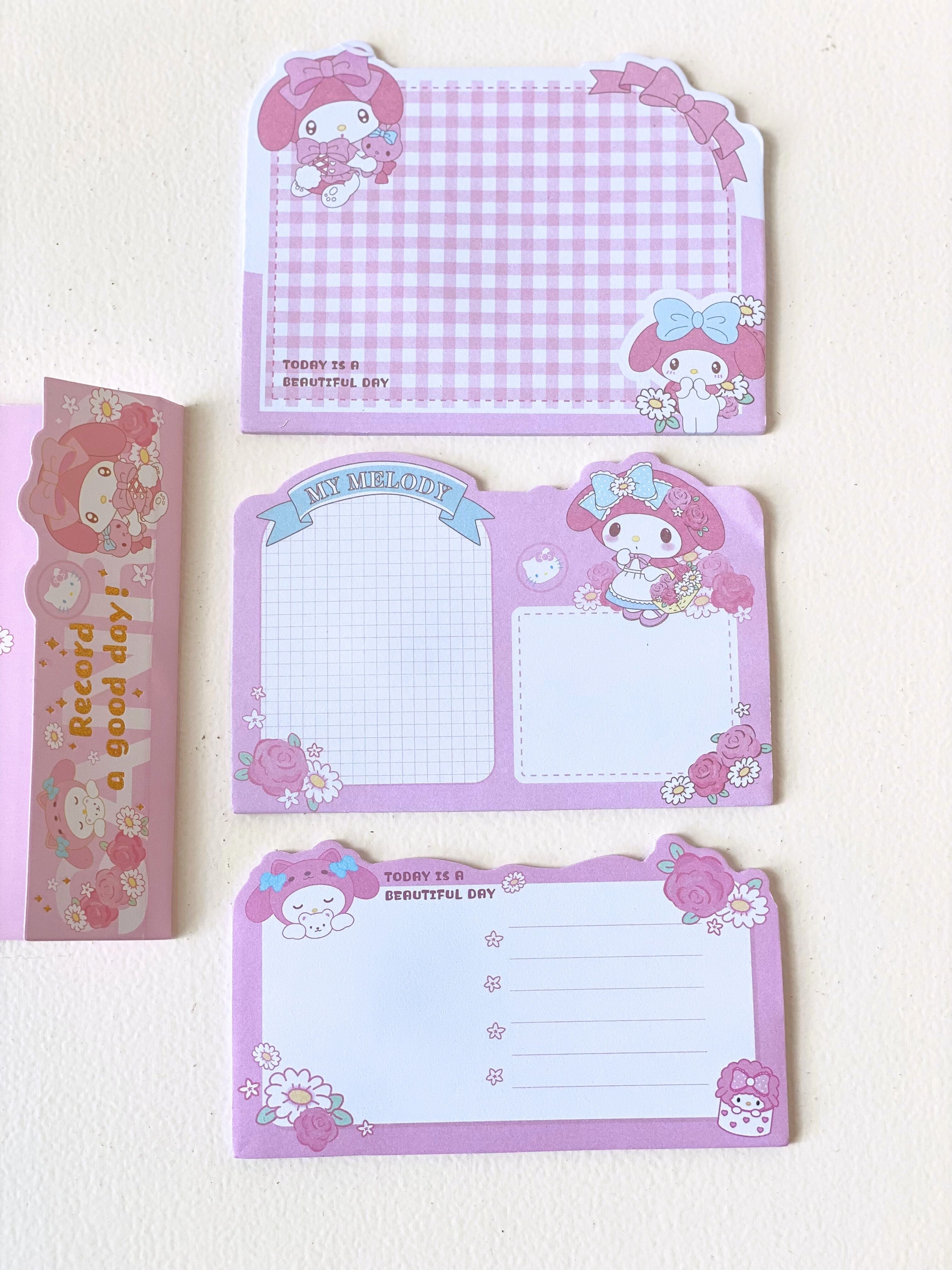 Sanrio-Themed Sticky Note Set – Cinnamoroll, Little Twin Stars, My Melody & Kuromi Variants