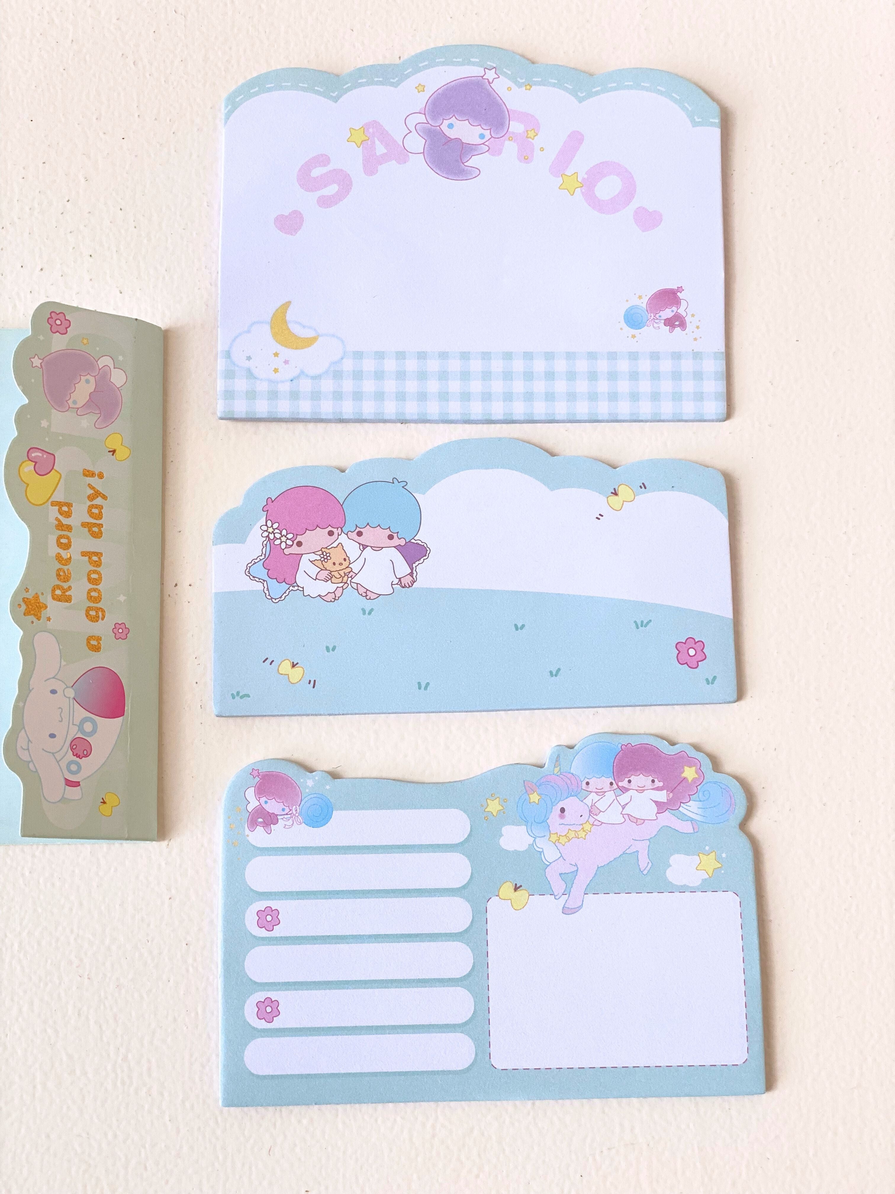 Sanrio-Themed Sticky Note Set – Cinnamoroll, Little Twin Stars, My Melody & Kuromi Variants