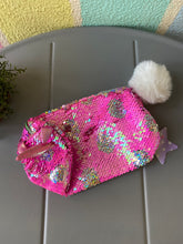 Load image into Gallery viewer, Premium Sequin Vanity Pouch - Signature Pink
