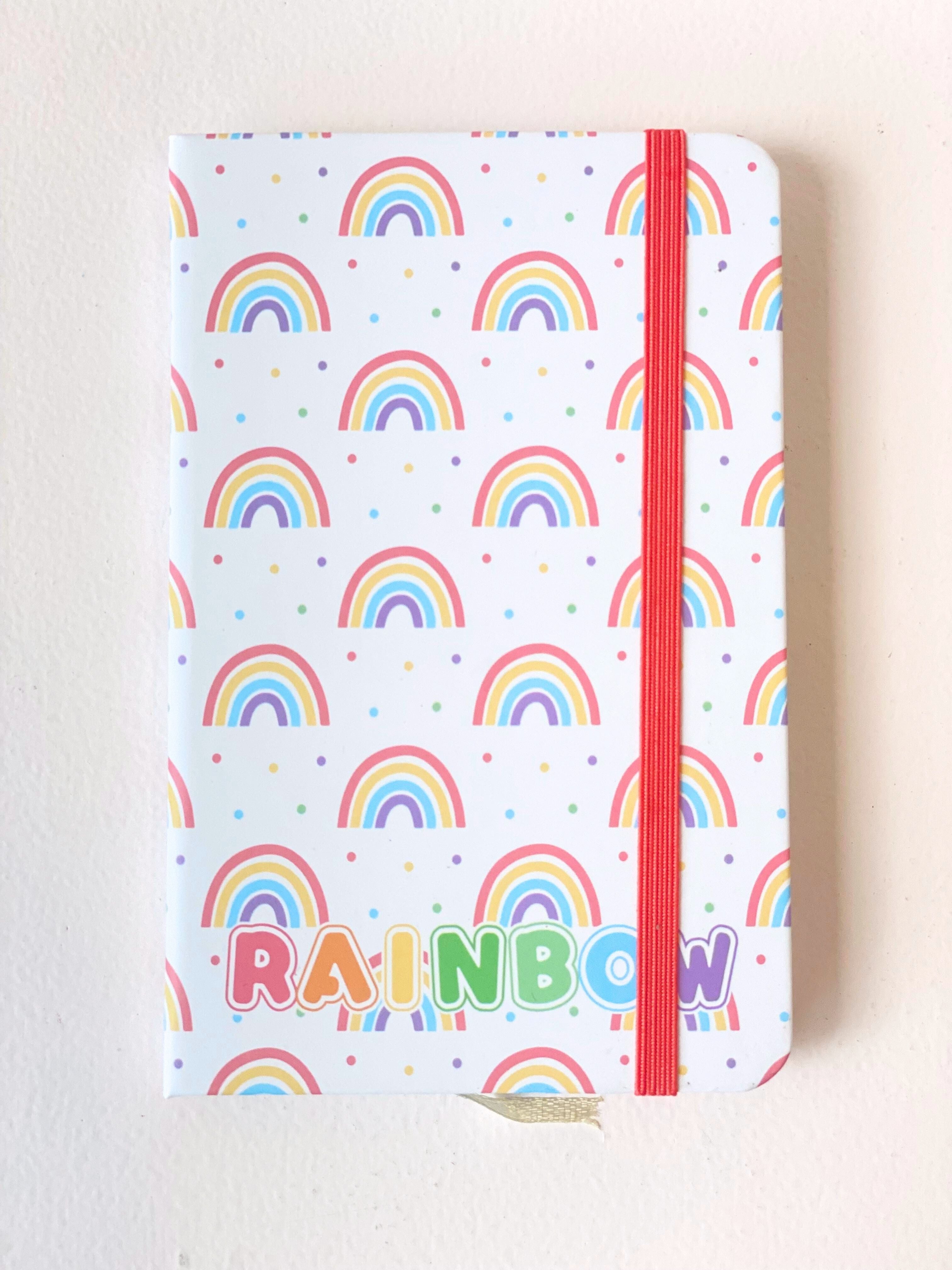 A6 Rainbow-Themed Pocket Notebooks – Pastel Cute Journals for Kids & Adults