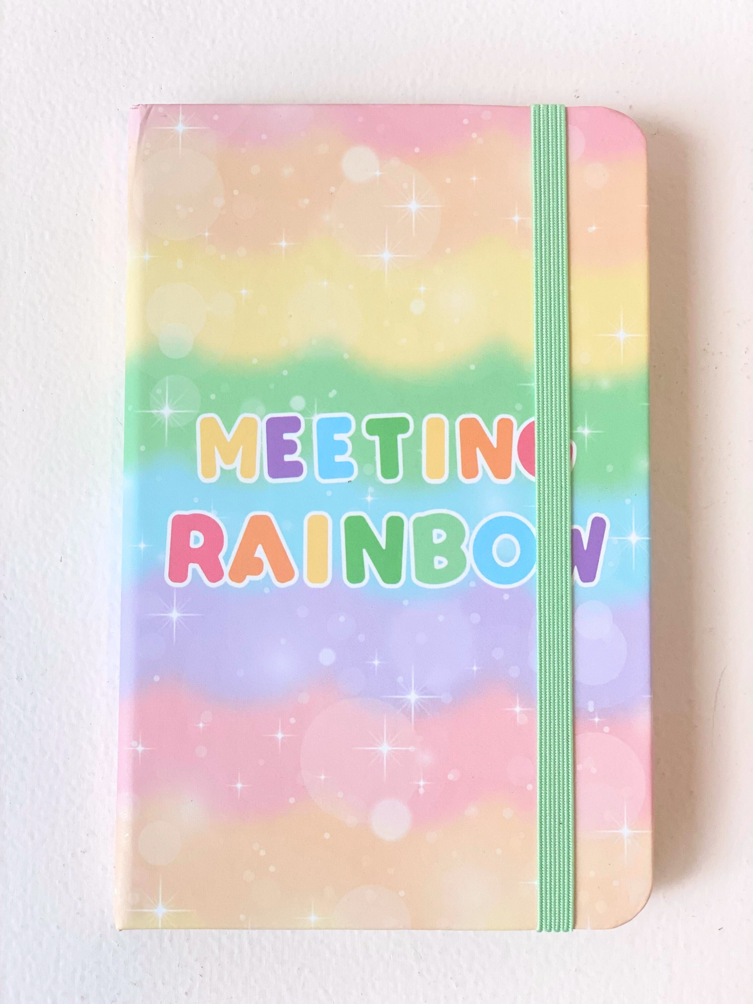 A6 Rainbow-Themed Pocket Notebooks – Pastel Cute Journals for Kids & Adults