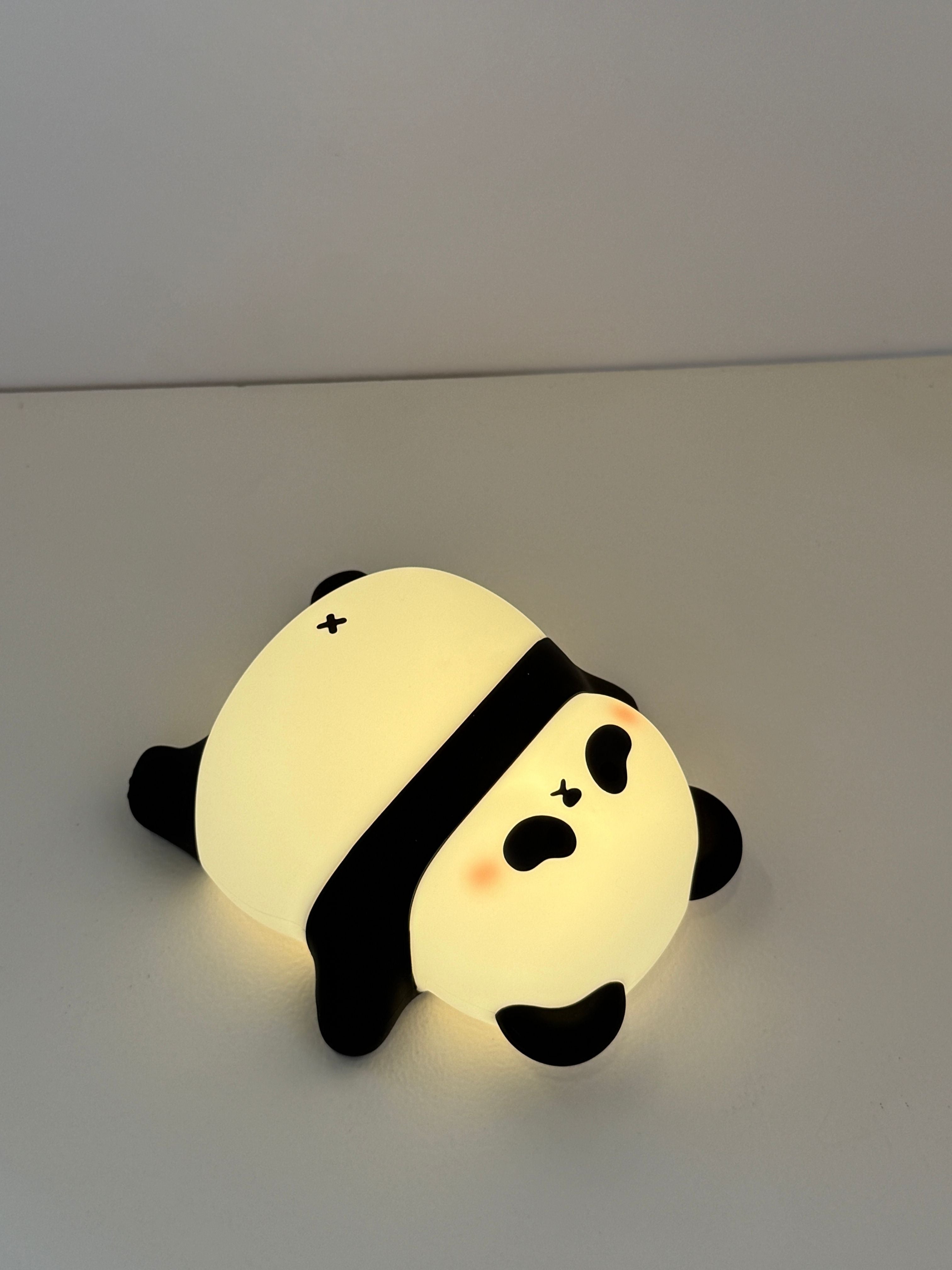 Lazy Panda Silicone Touch Lamp – Cute LED Night Light