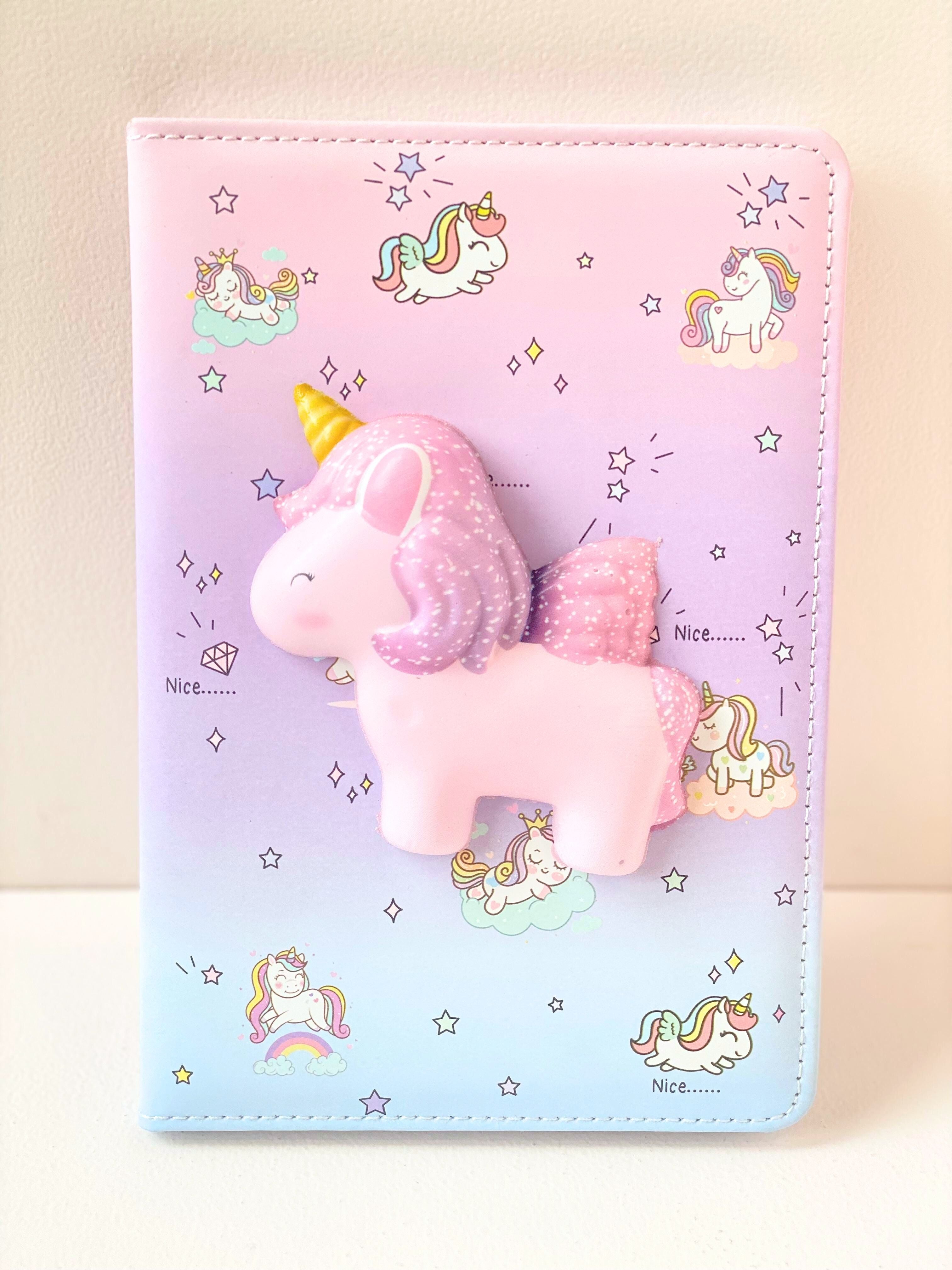 3D Squishy Cover Notebooks – Panda & Unicorn Plush Journals for Kids