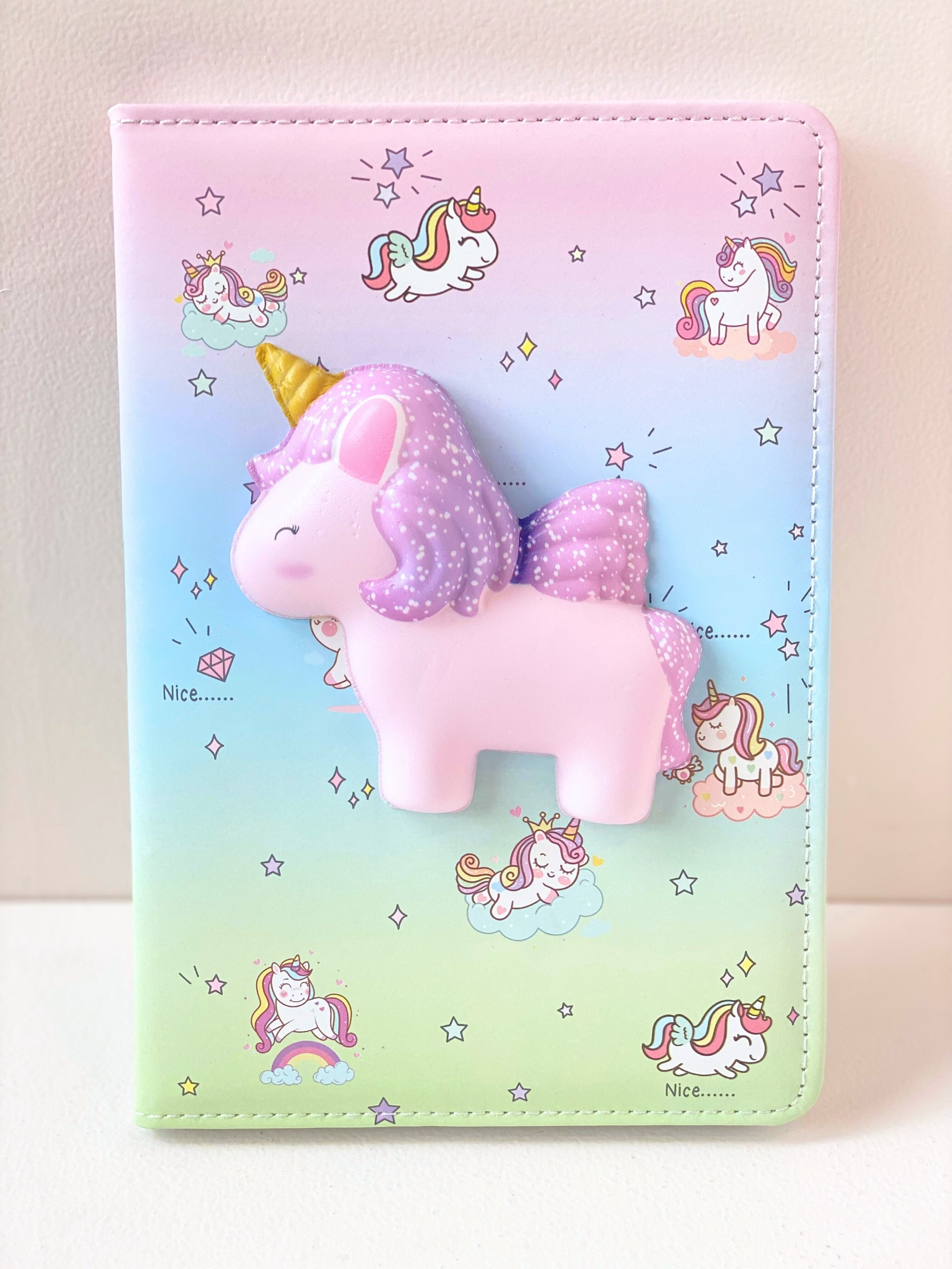 3D Squishy Cover Notebooks – Panda & Unicorn Plush Journals for Kids