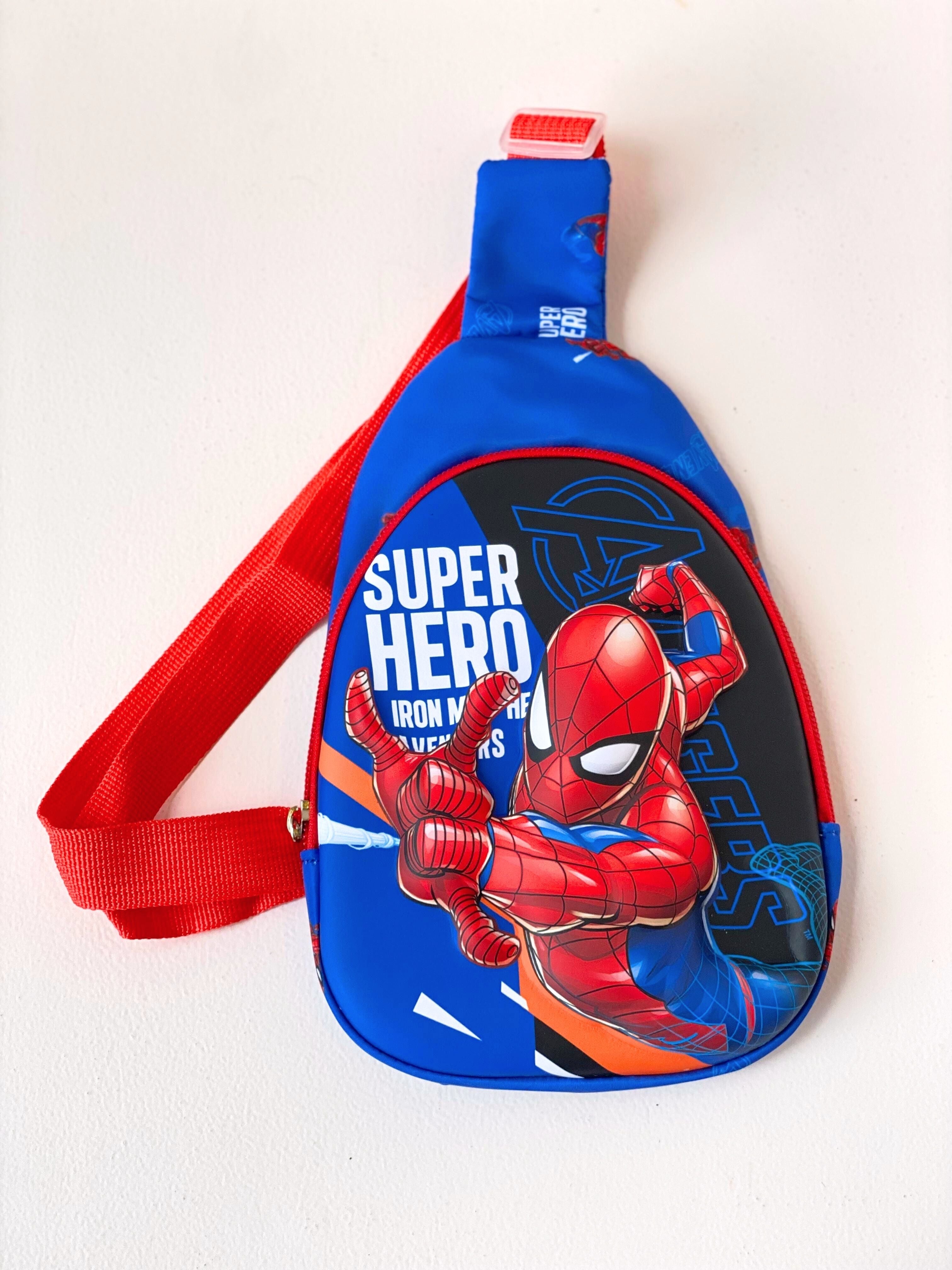Superhero Kids Sling Bags – Avengers & Football Printed Crossbody Bags