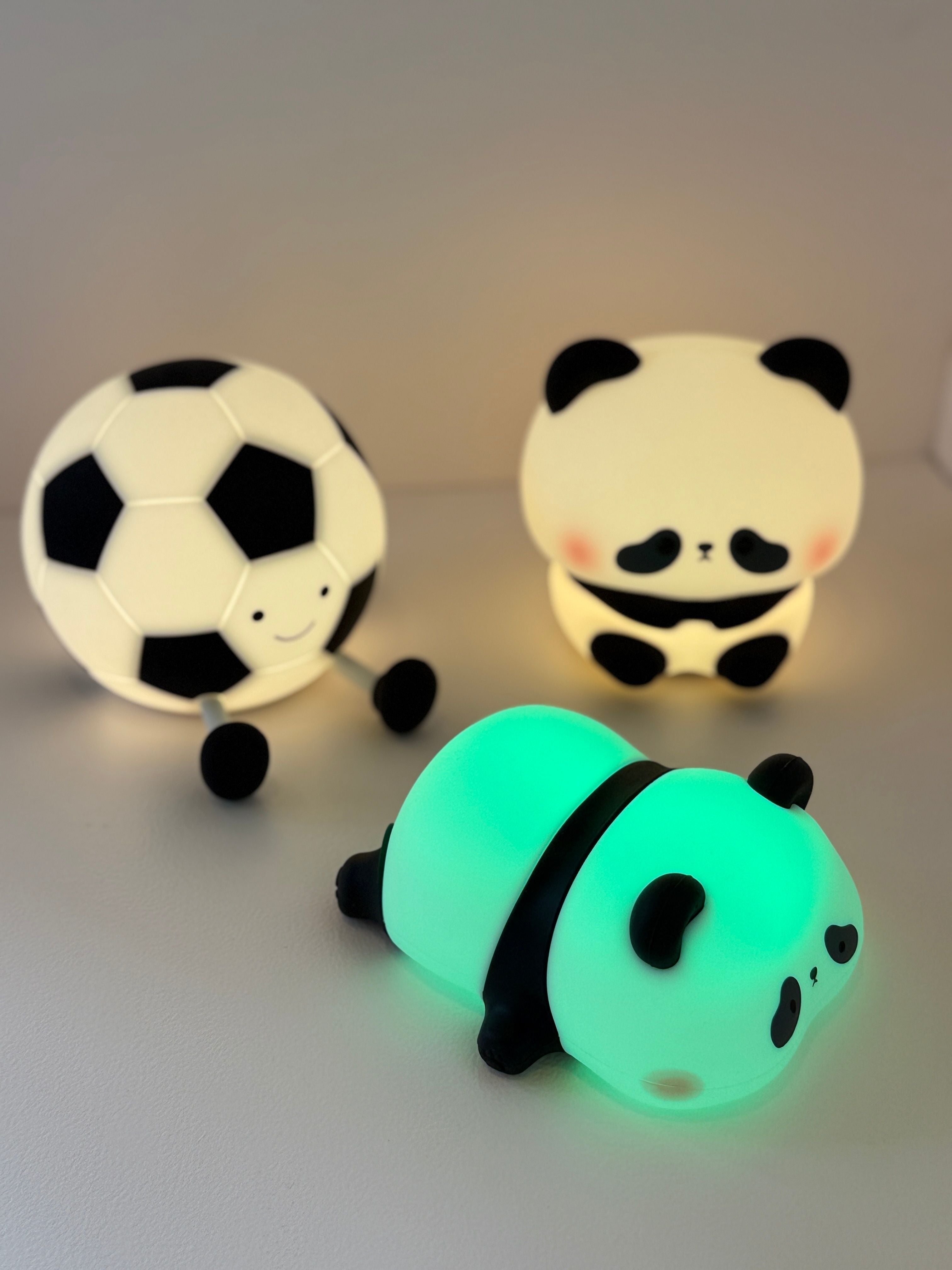 Lazy Panda Silicone Touch Lamp – Cute LED Night Light