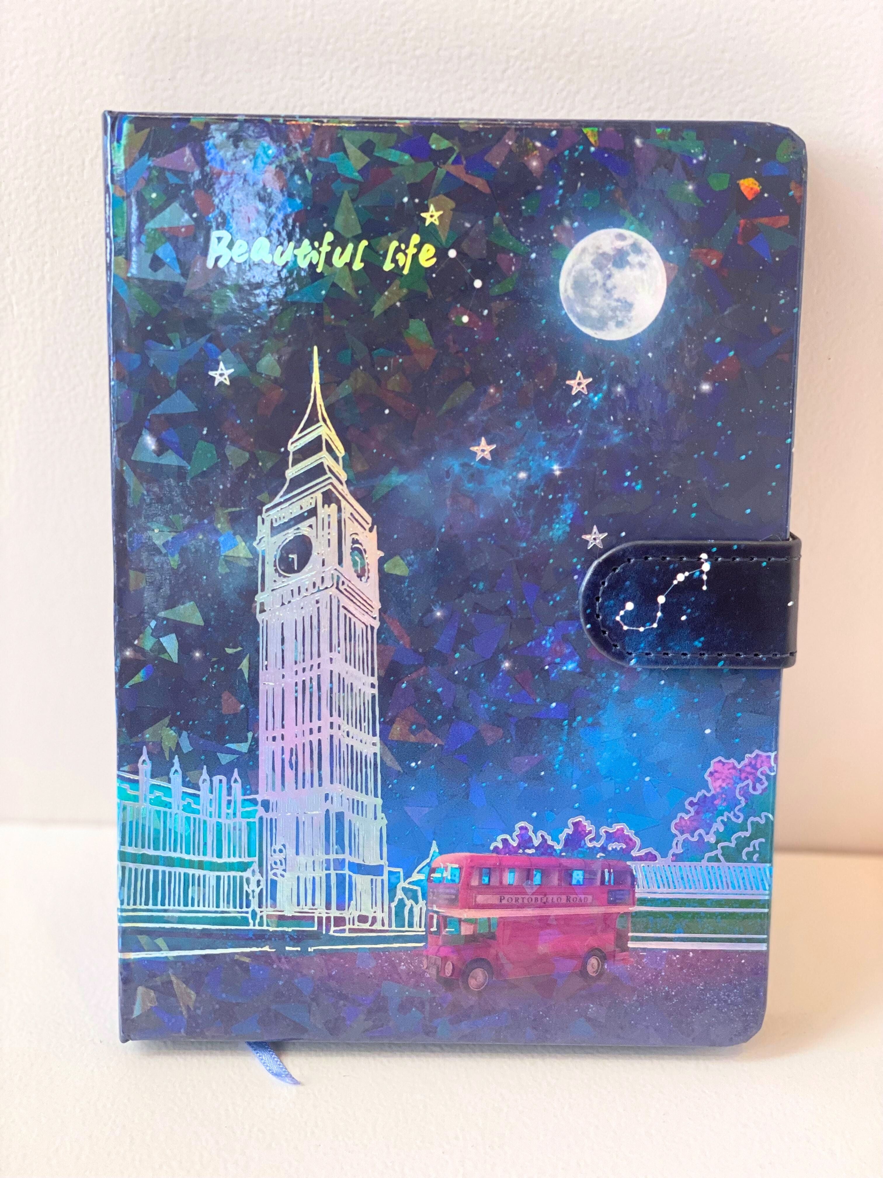 “Beautiful Life” B6 Lockable Paris-Themed Agenda Notebooks – 112 Sheets