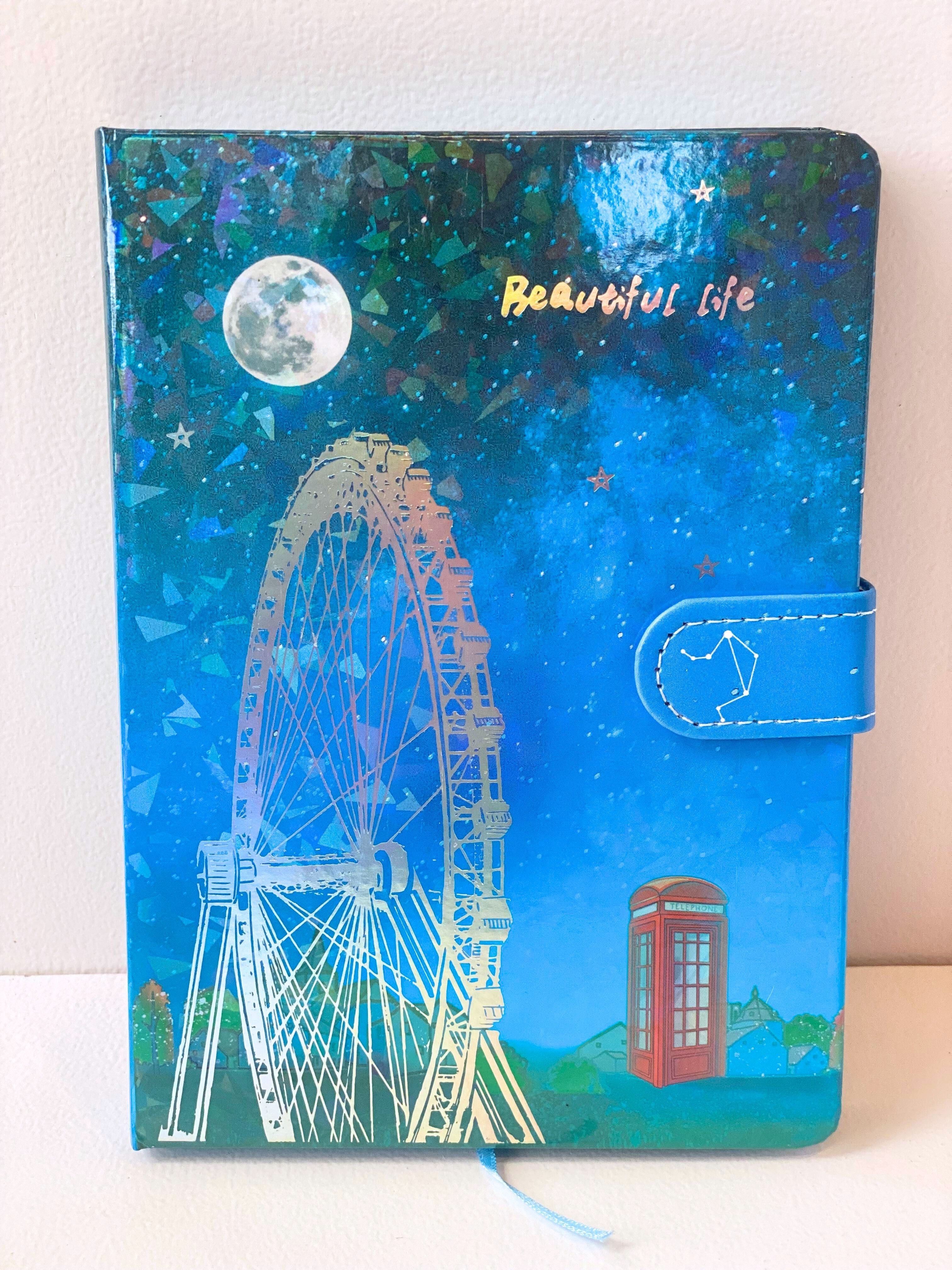 “Beautiful Life” B6 Lockable Paris-Themed Agenda Notebooks – 112 Sheets
