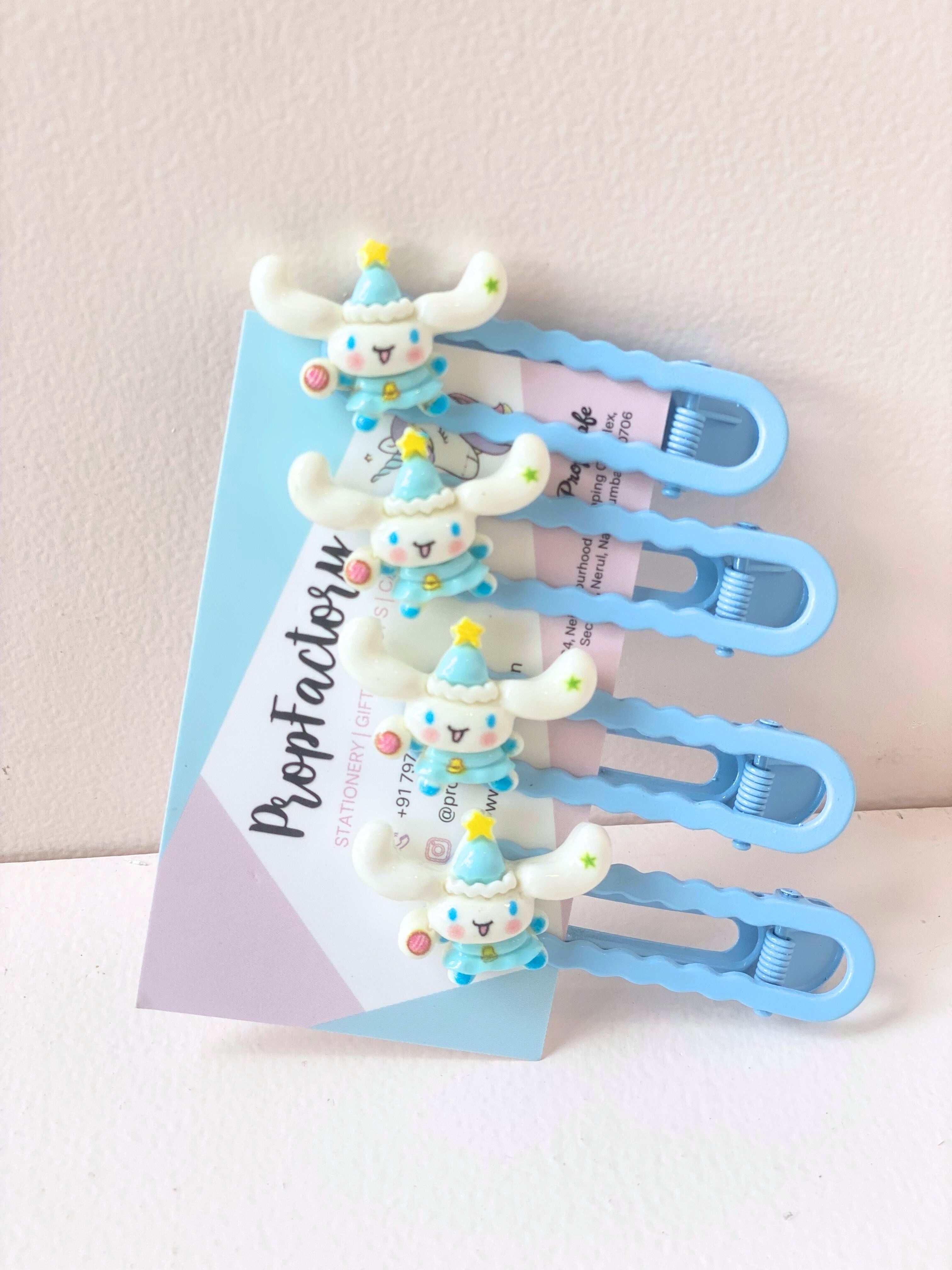 Party Hat Character Hair Clips – Set of 4 | Cute Cartoon Hair Accessories for Kids