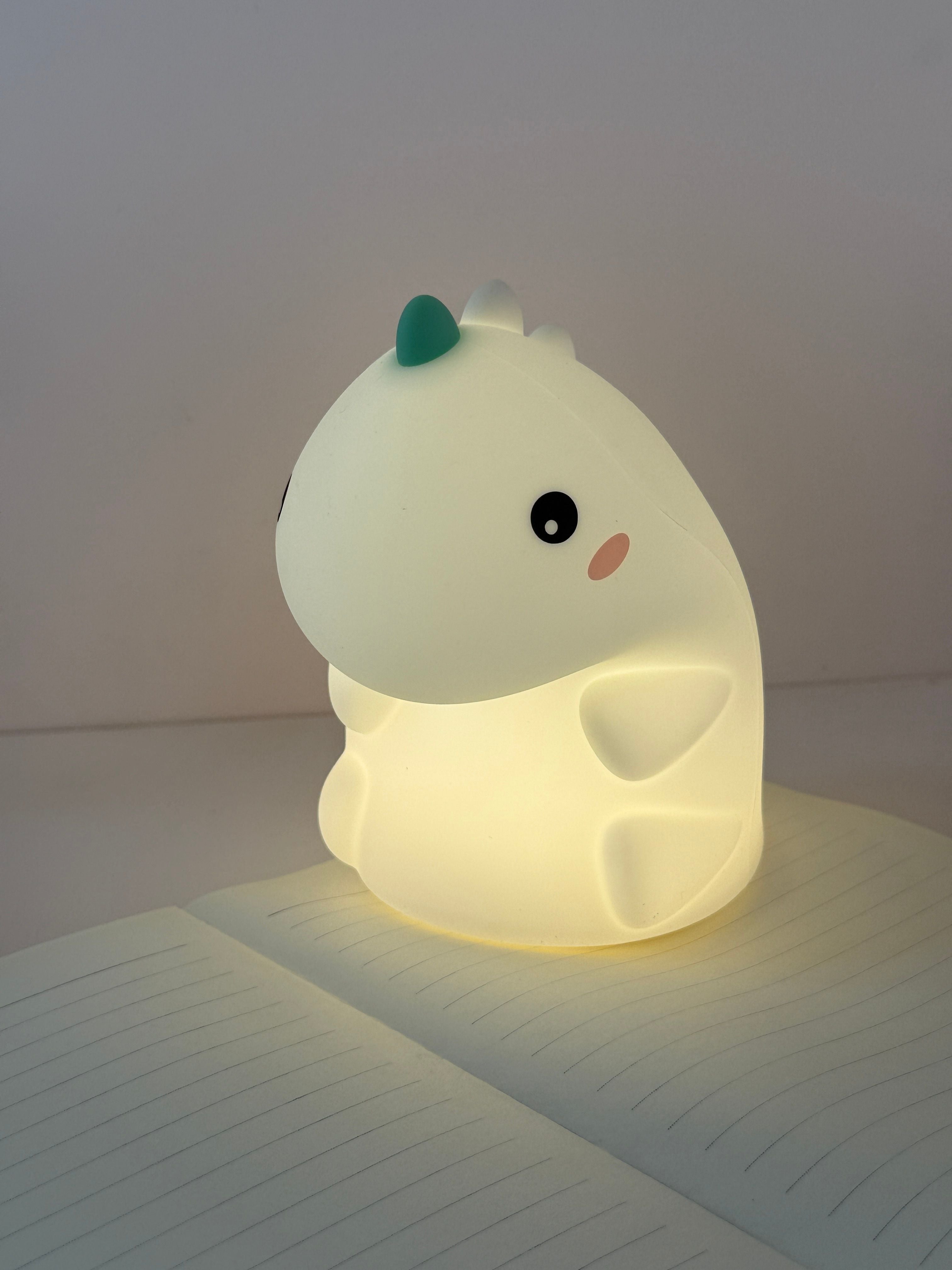Dino Glow Silicone Touch Lamp  - NIGHT LIGHT