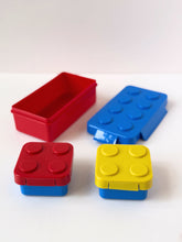 Load image into Gallery viewer, LEGO-Inspired Colorful Stackable Lunch Box Set for Kids
