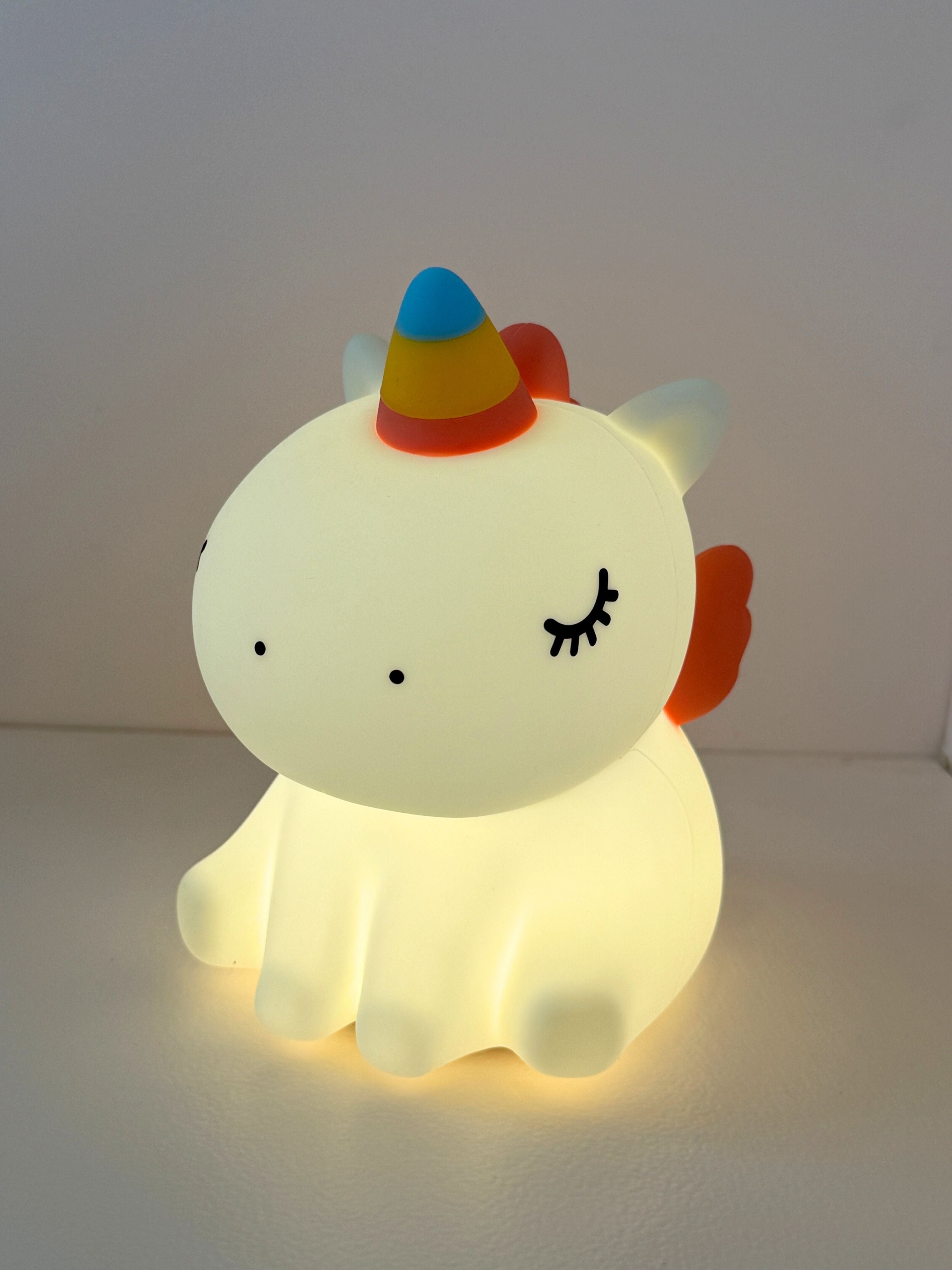 Magical Unicorn Silicone Touch Lamp – Soft Glow Night Light