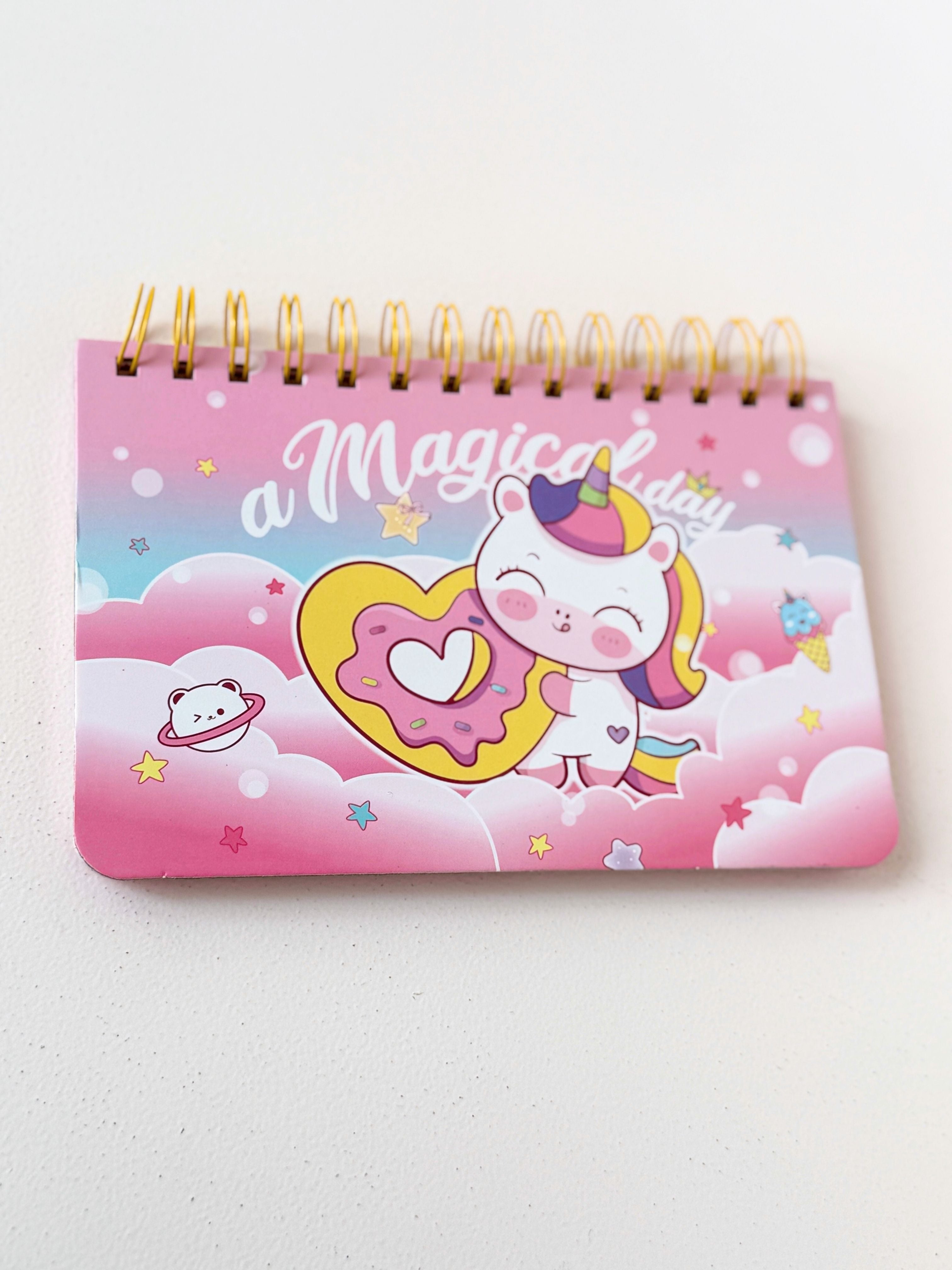 Magical Unicorn Weekly Planner – Spiral Bound Desk Organizer