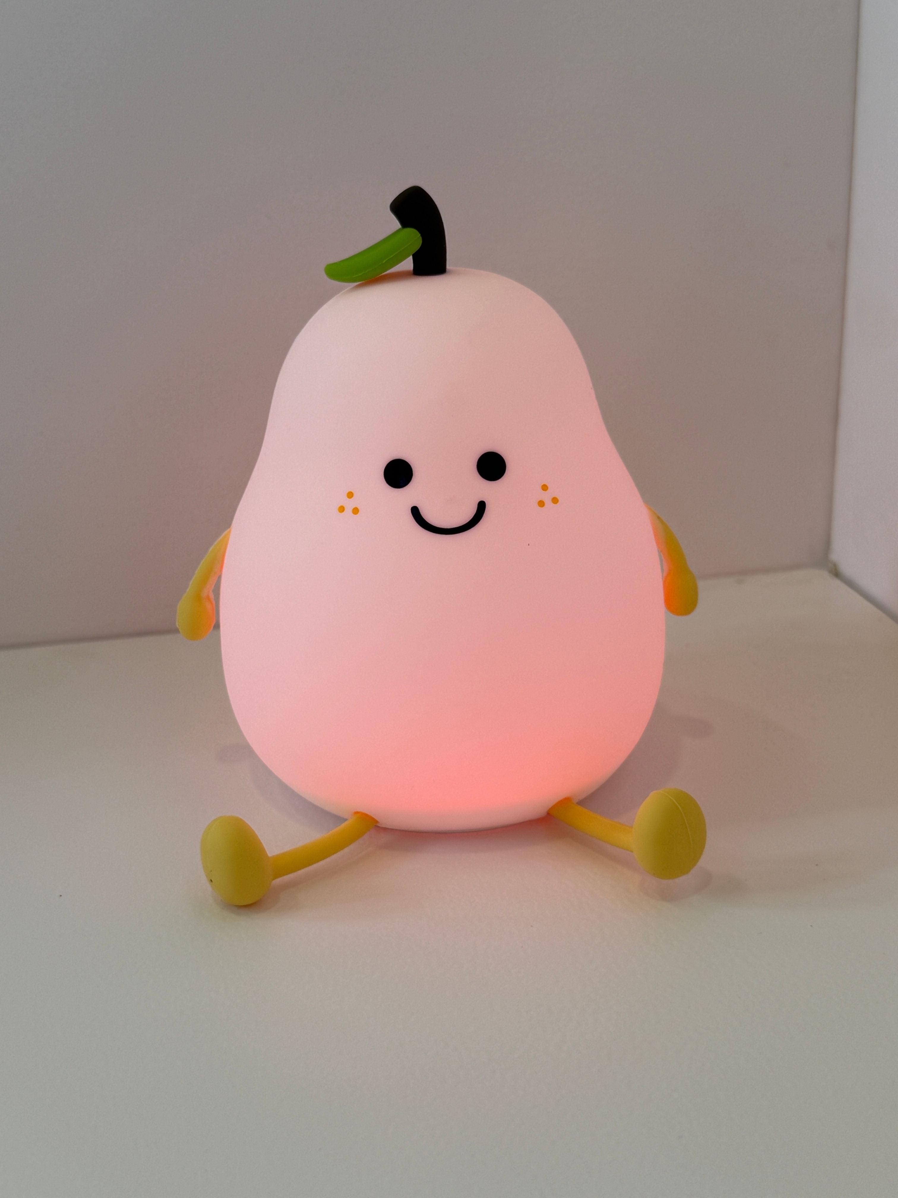 Product Title: Glowy the Pear – Soft Silicone Night Light