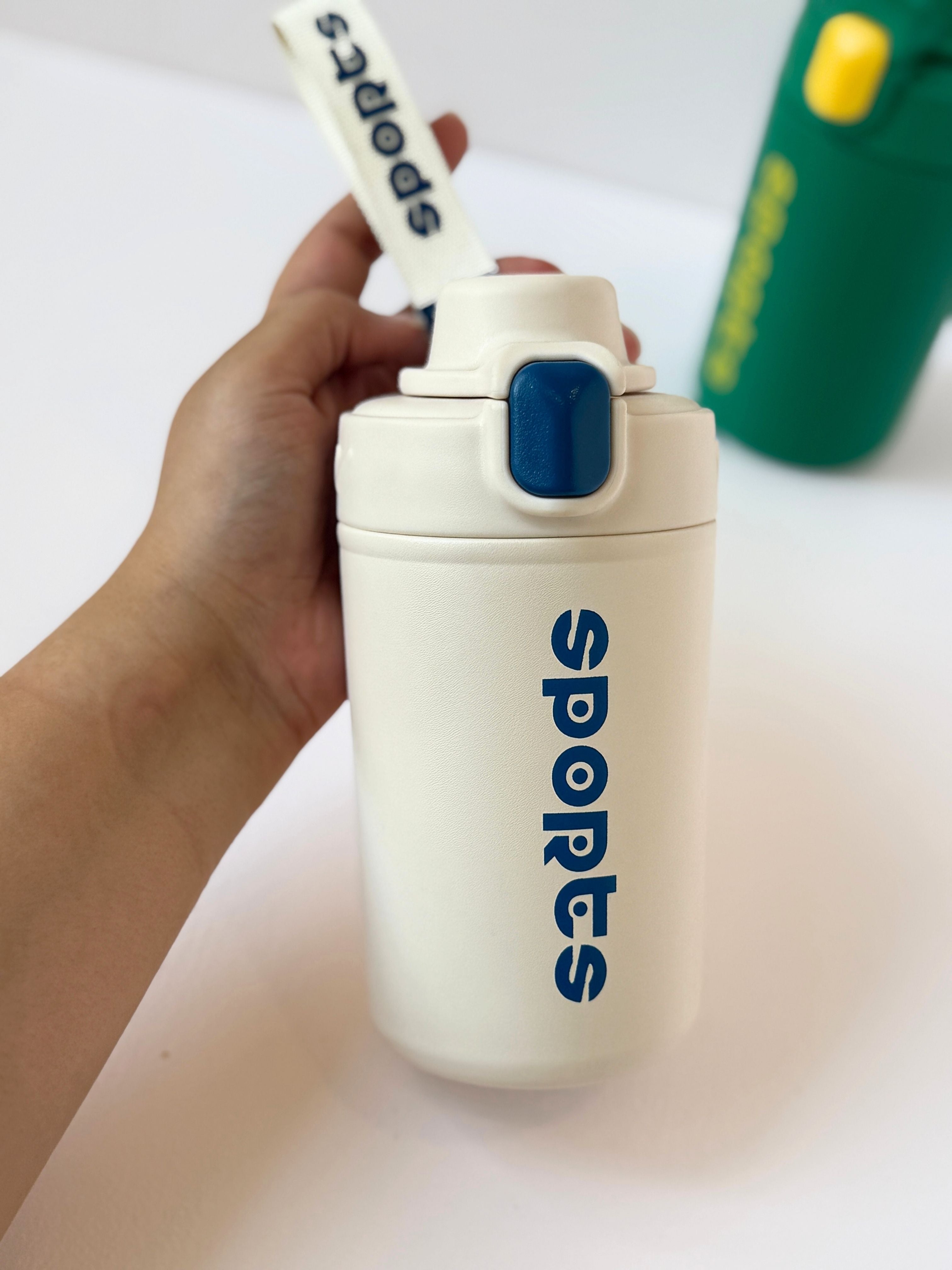 Portable Sports Water Sipper with Flip Lid – 450ml Leakproof & BPA-Free