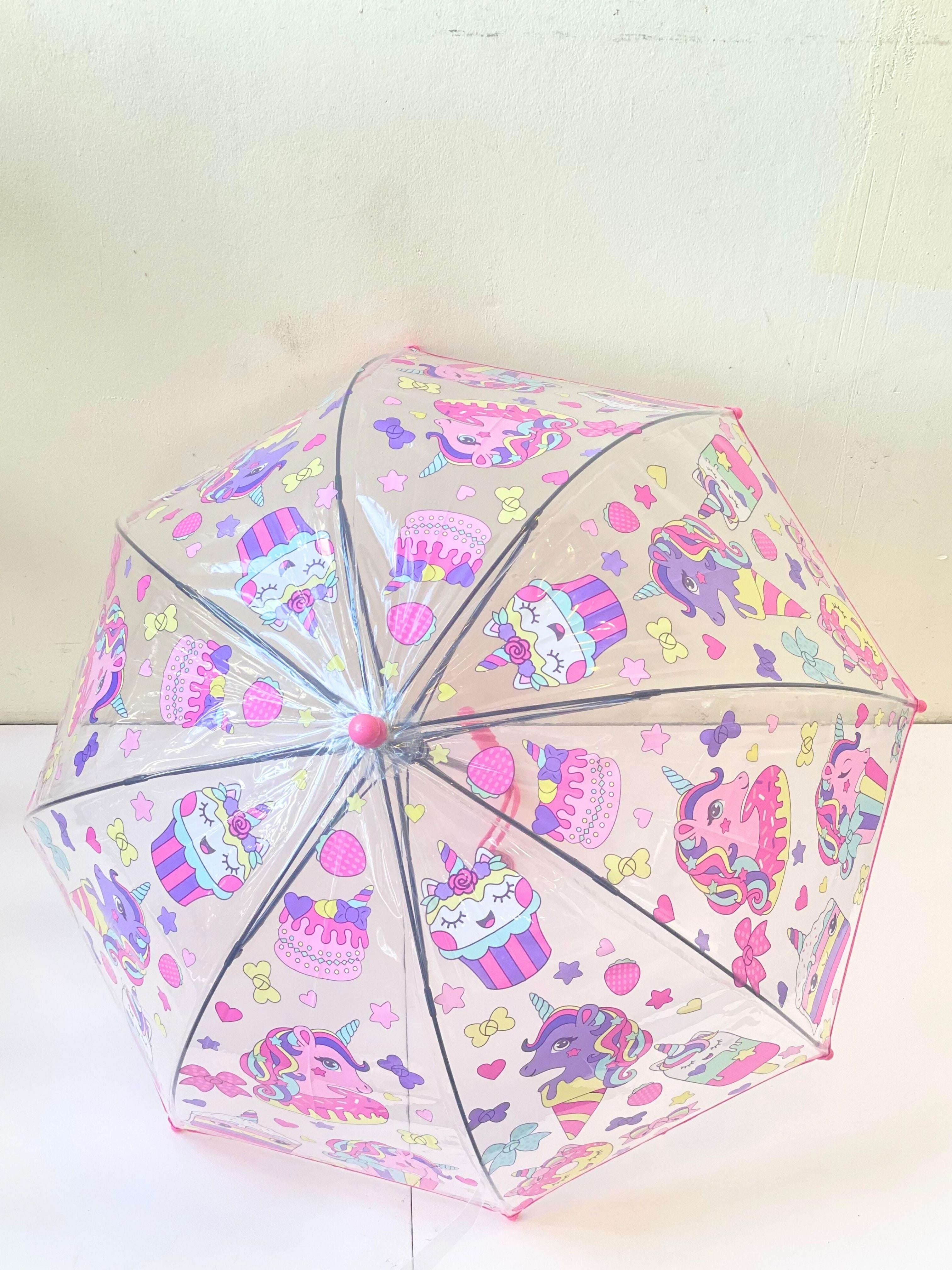 Whimsical Kids Dome Umbrella – Unicorn Fantasy & Candyland Variants