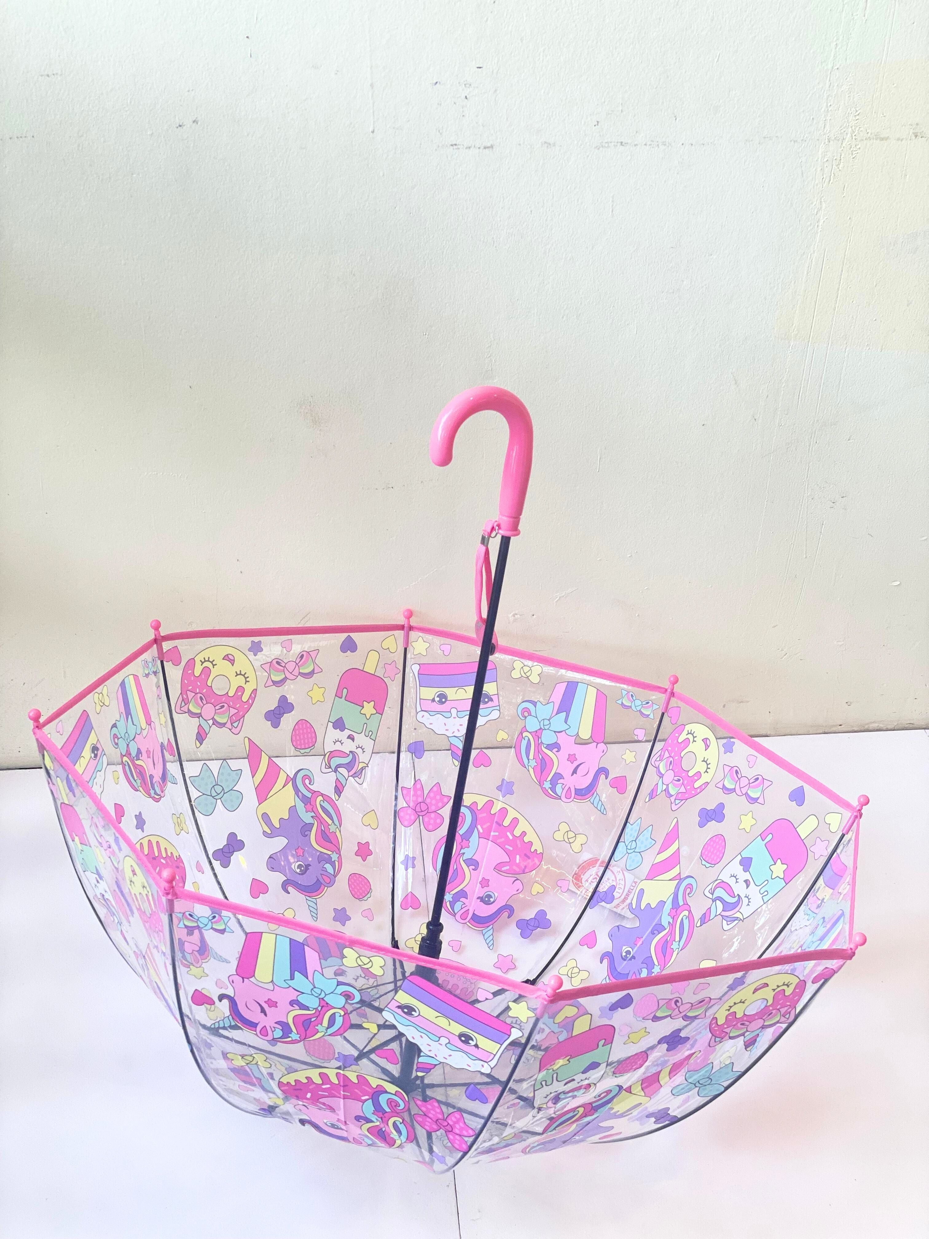Whimsical Kids Dome Umbrella – Unicorn Fantasy & Candyland Variants