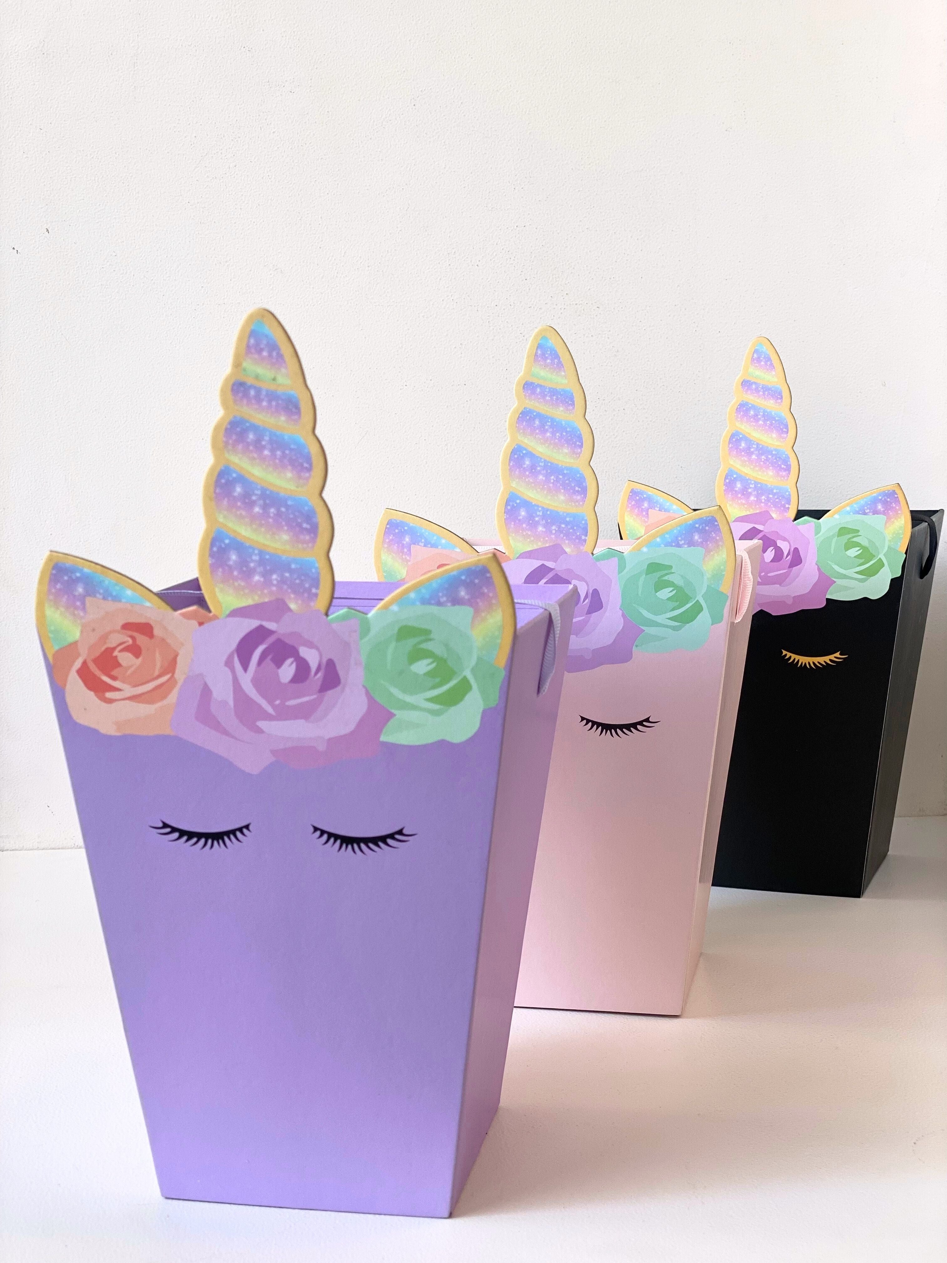 Whimsical Unicorn Favour Box - Single Party Gift Container