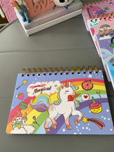 Load image into Gallery viewer, Dino &amp; Unicorn Spiral Diary Planner
