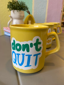 Quote Jumbo Mug-Yellow Colour