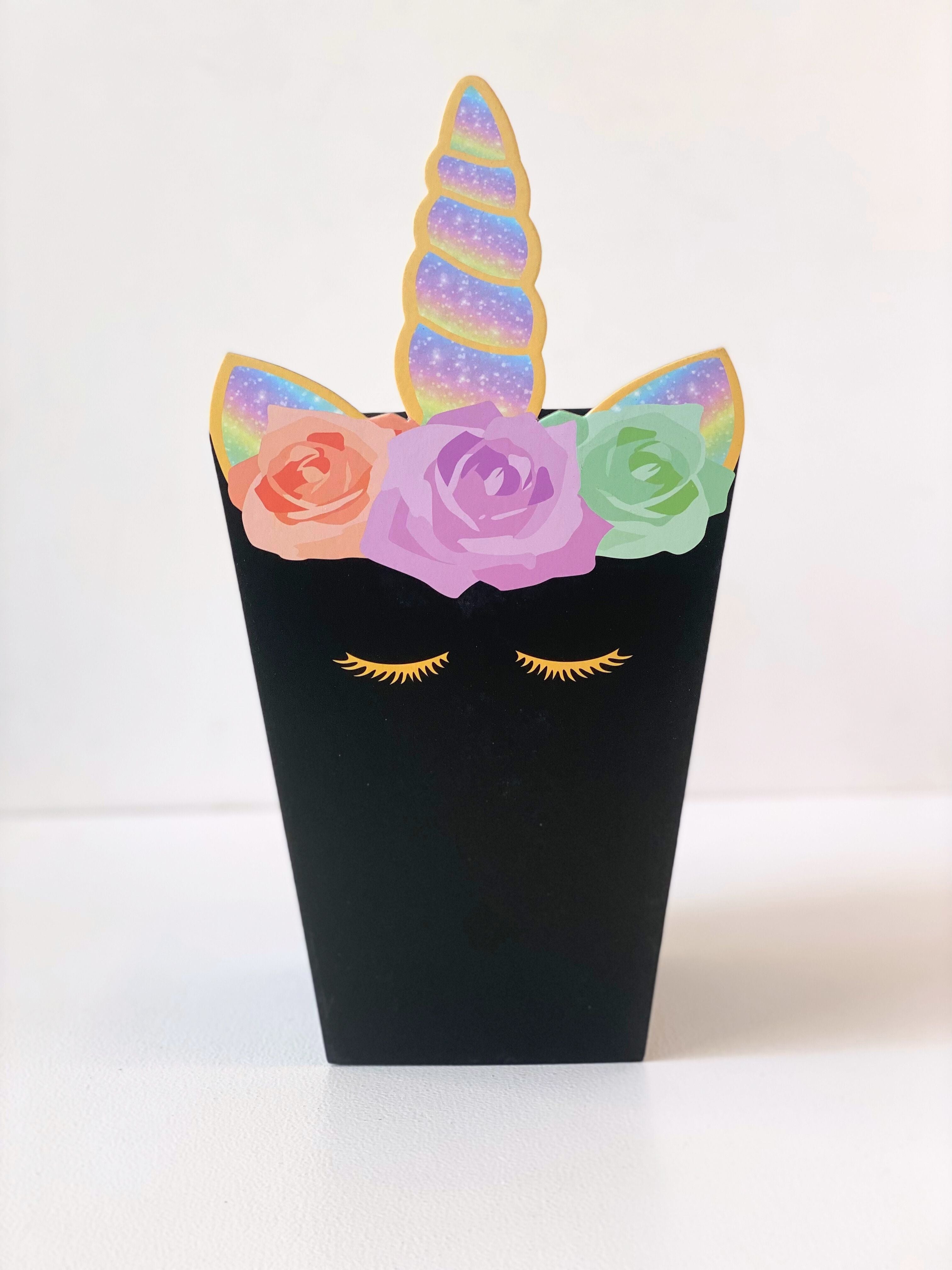 Whimsical Unicorn Favour Box - Single Party Gift Container