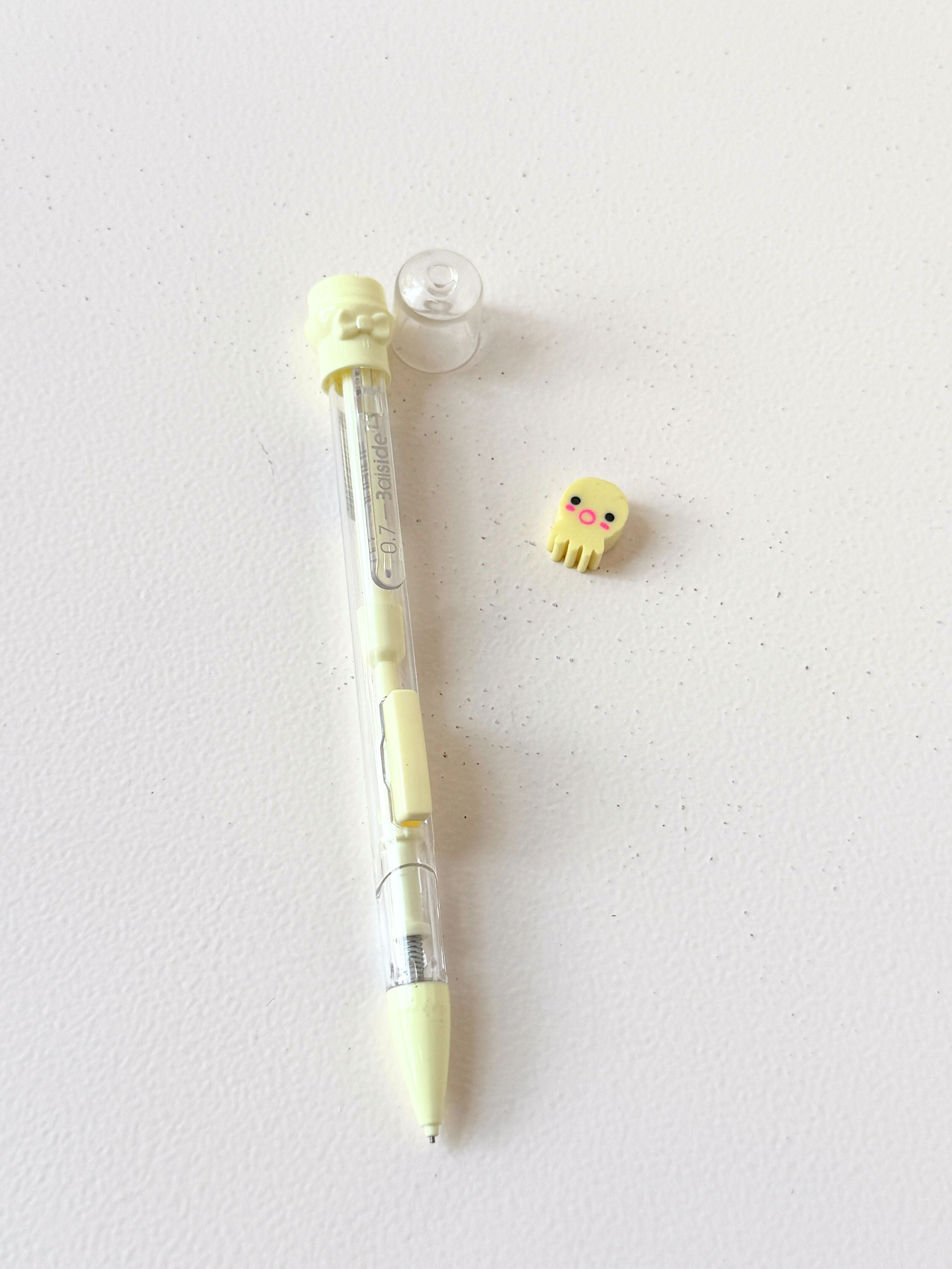 Pastel Mechanical Pencil – Kawaii Eraser Topper (0.7mm)