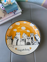 Load image into Gallery viewer, Cat Family Ceramic Plate
