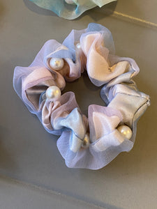 Pearl Organza Scrunchie