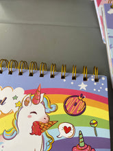 Load image into Gallery viewer, Dino &amp; Unicorn Spiral Diary Planner
