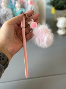 Fur Pom Pom Pen