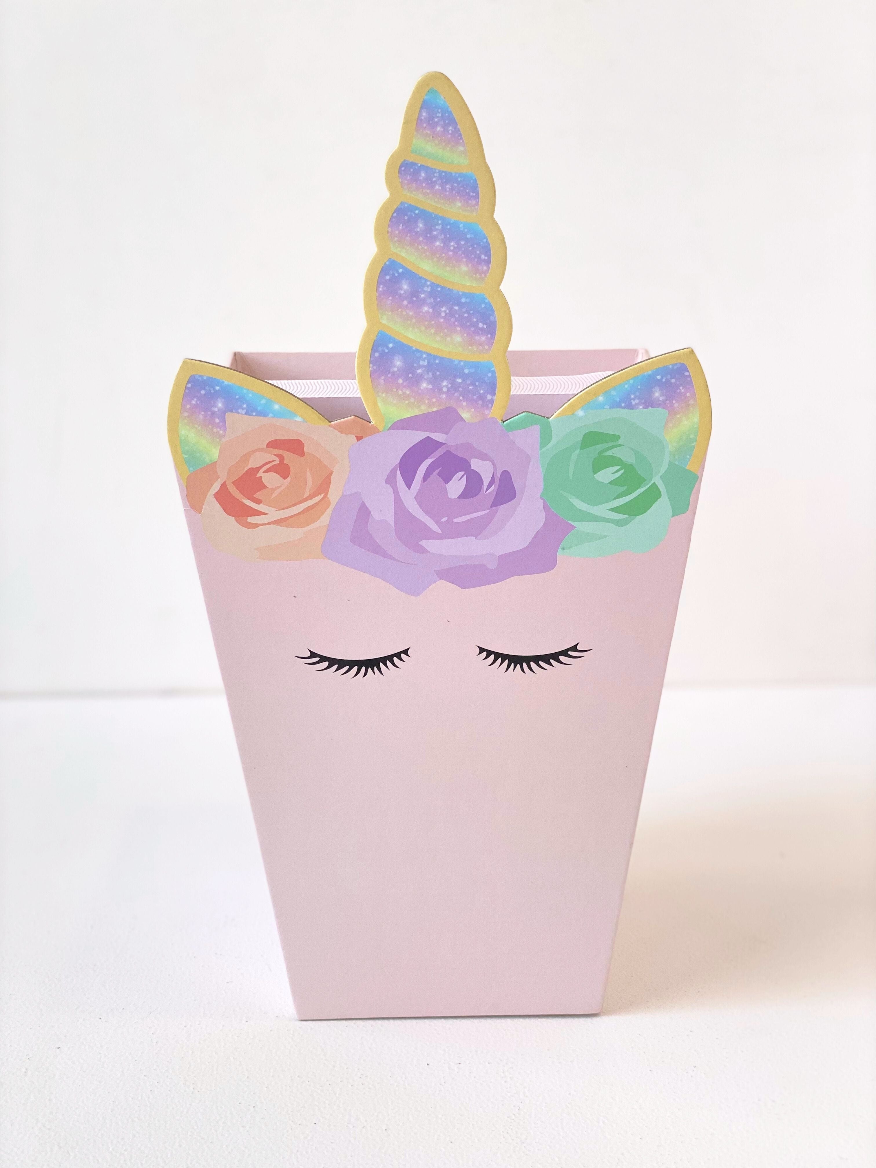 Whimsical Unicorn Favour Box - Single Party Gift Container
