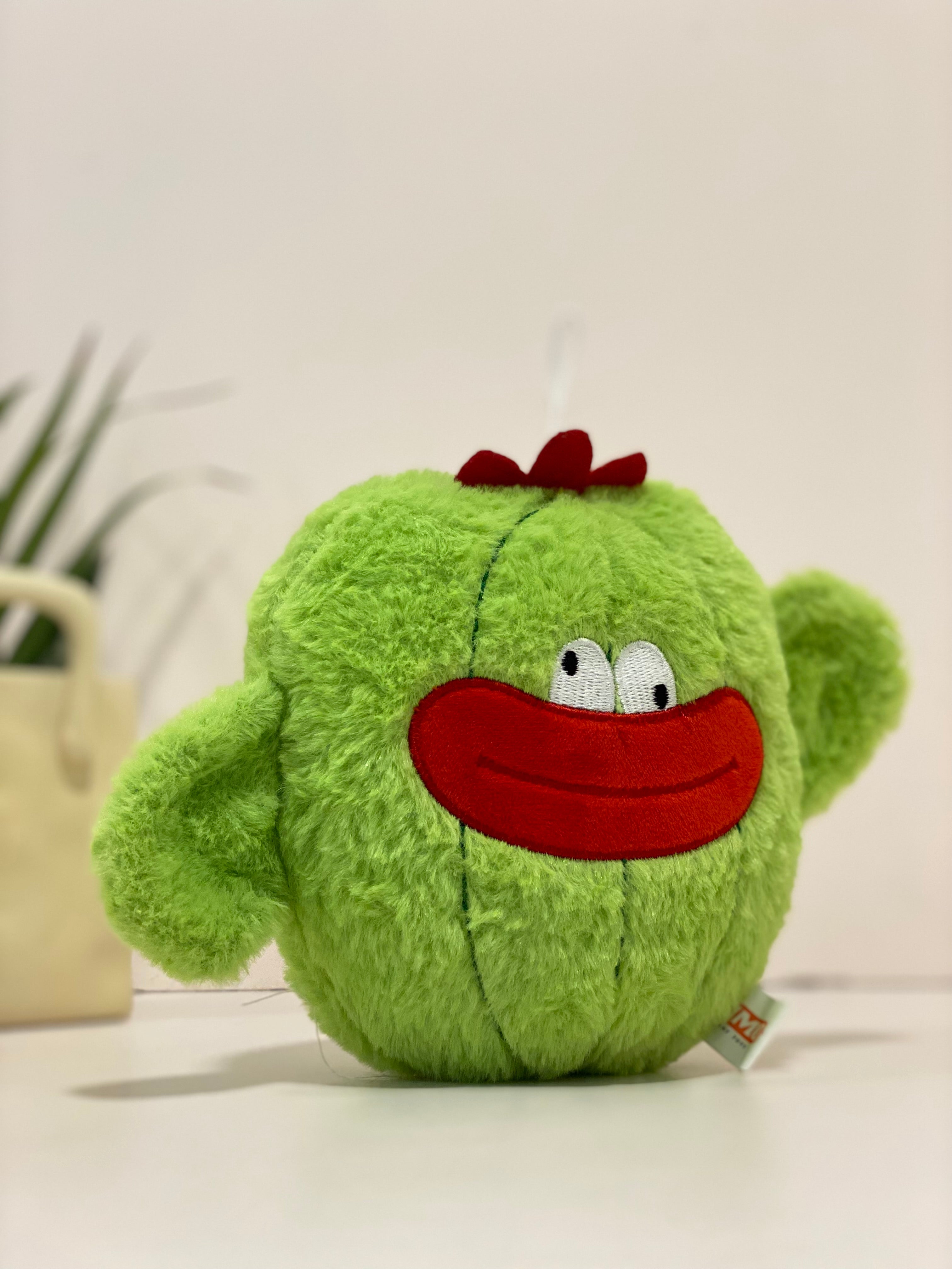 Cute Green cactus 🌵 Plush Toy – Soft Stuffed Cartoon Character Doll for Kids & Gifts