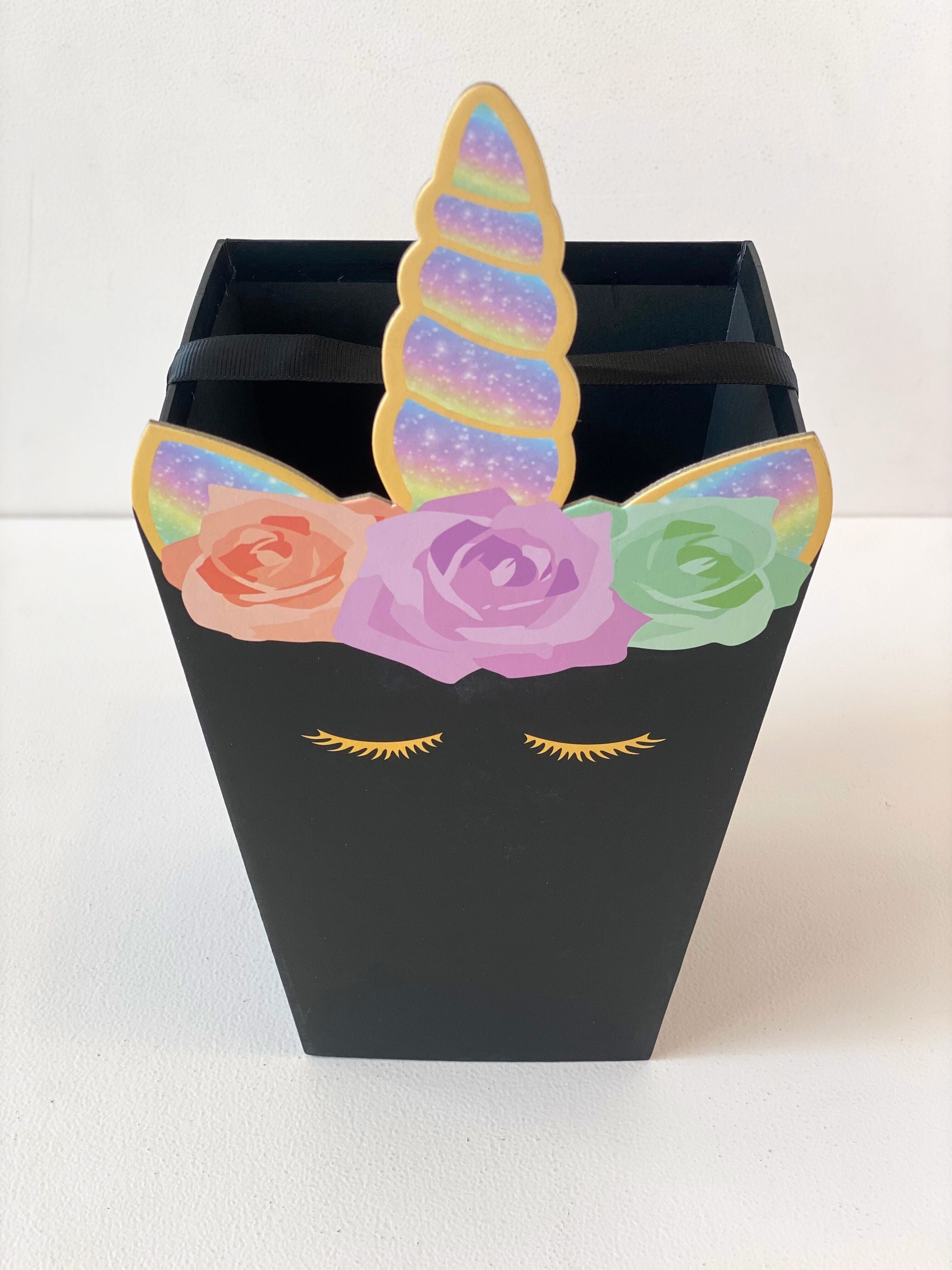 Whimsical Unicorn Favour Box - Single Party Gift Container