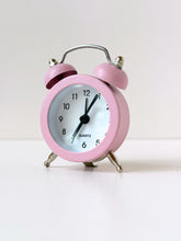 Load image into Gallery viewer, Mini Retro Twin Bell Alarm Clock – Cute Vintage Desk Decor
