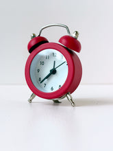 Load image into Gallery viewer, Mini Retro Twin Bell Alarm Clock – Cute Vintage Desk Decor
