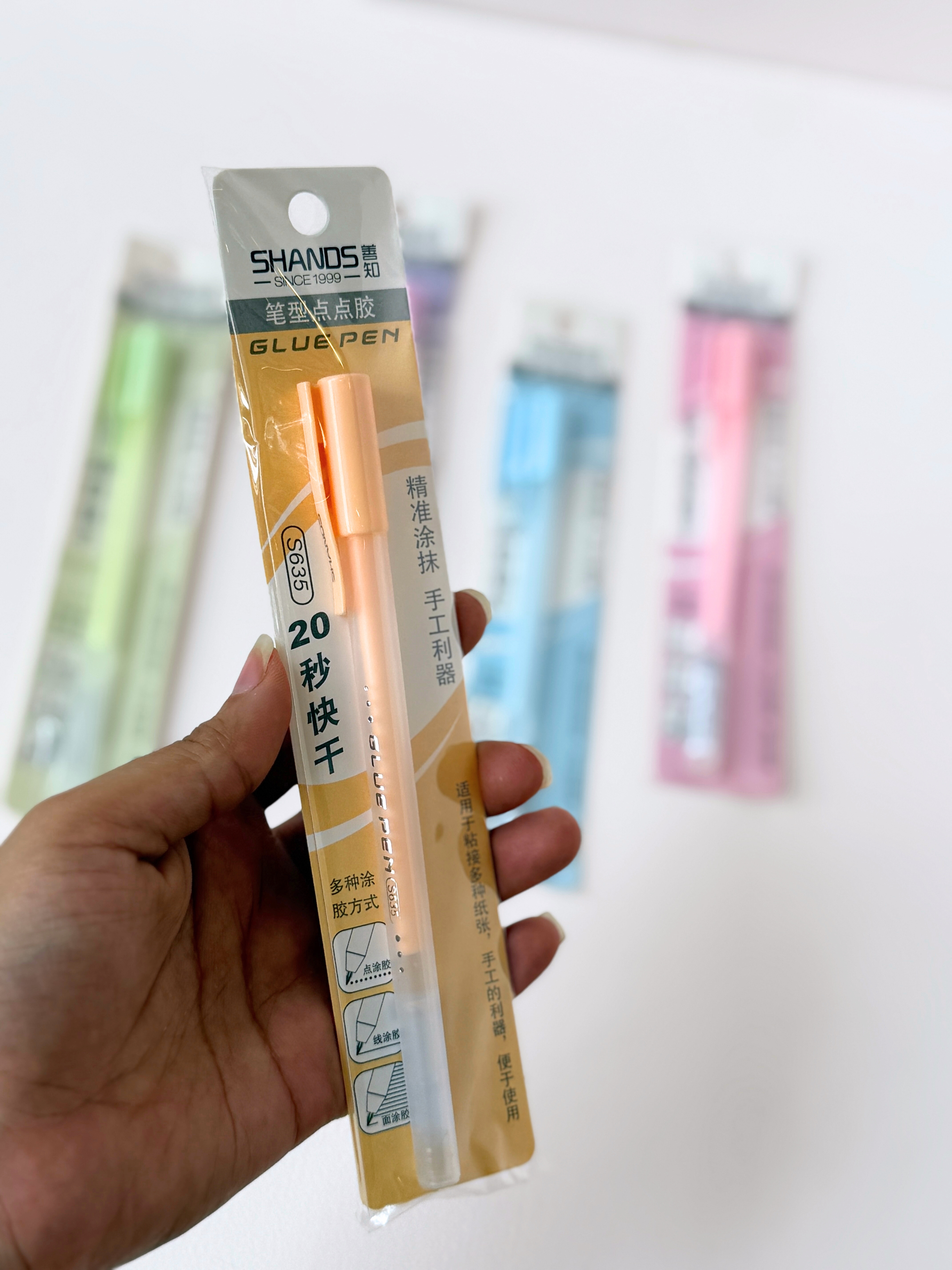 SHANDS Precision Craft Glue Pen – Quick Dry, No-Mess Adhesive for Arts & DIY (20s Fast Dry)