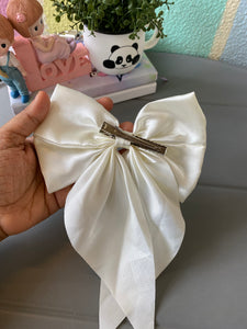 Satin Big Bow Hair Clip