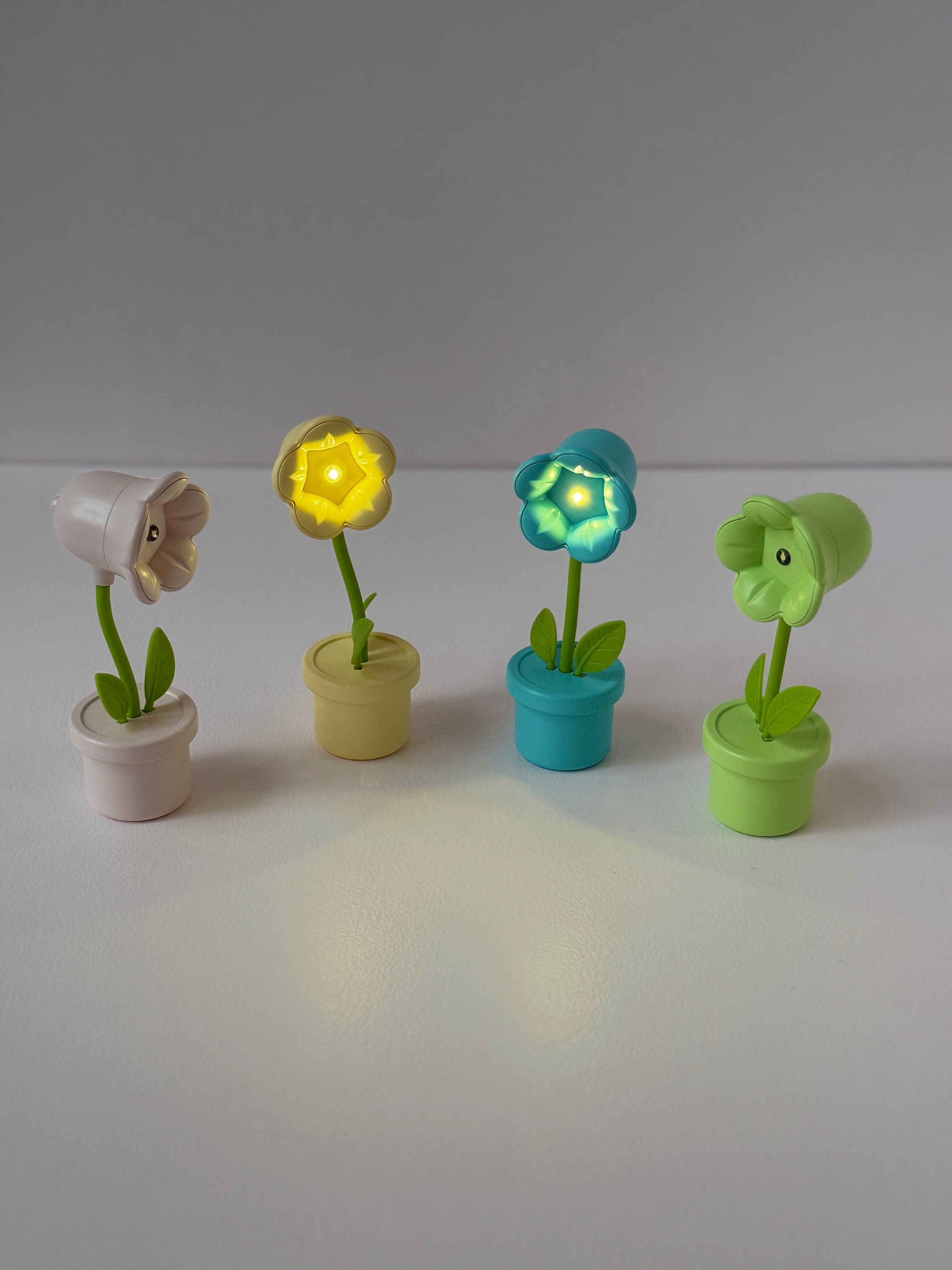 LED Flower Pot Night Light – Cute Decorative Lamp for Desk, Bedroom, or Kids Room