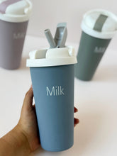 Load image into Gallery viewer, Minimalist Milk Tumbler – 500ml Reusable Cup
