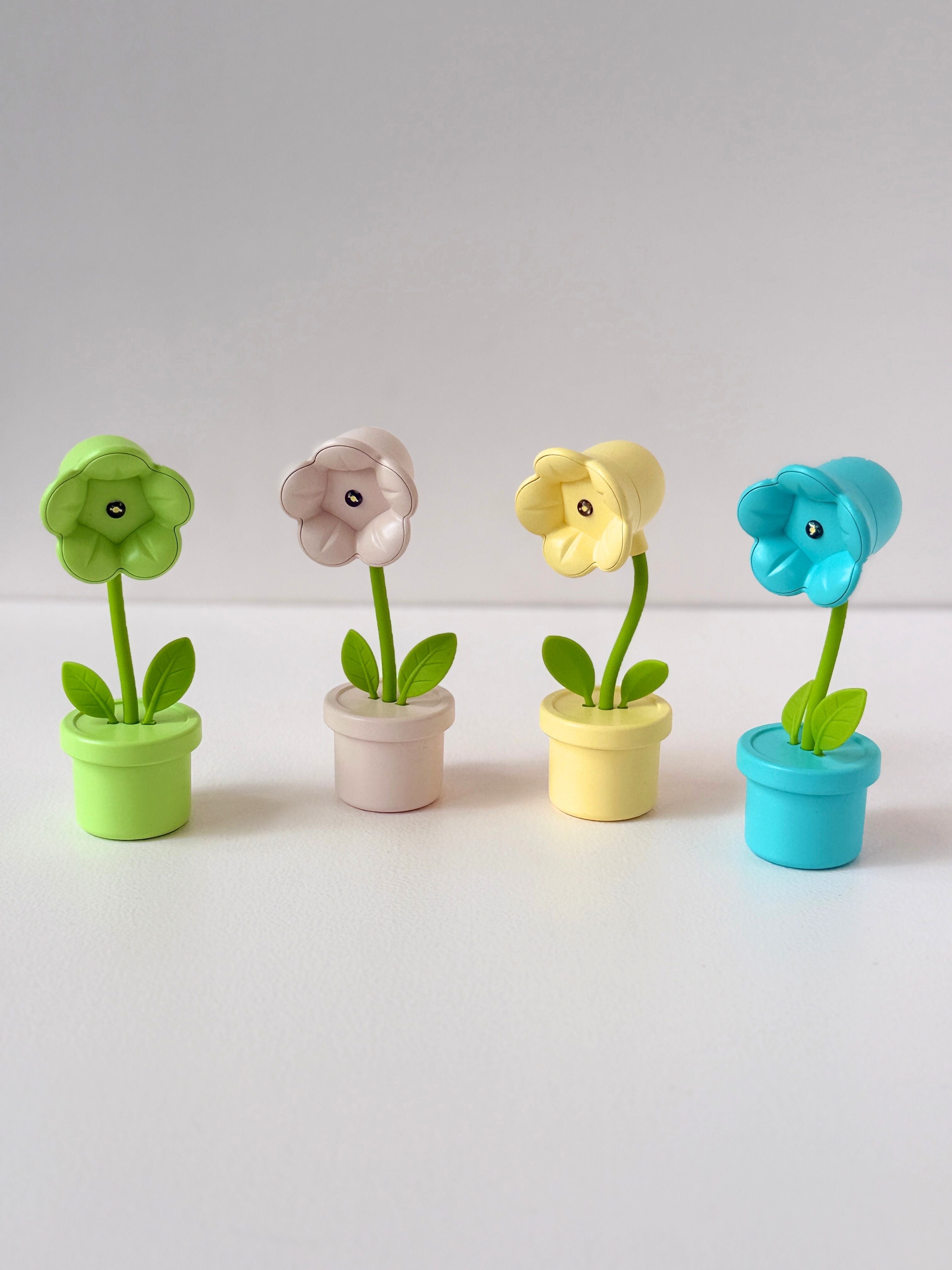 LED Flower Pot Night Light – Cute Decorative Lamp for Desk, Bedroom, or Kids Room