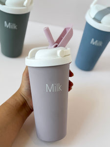 Minimalist Milk Tumbler – 500ml Reusable Cup