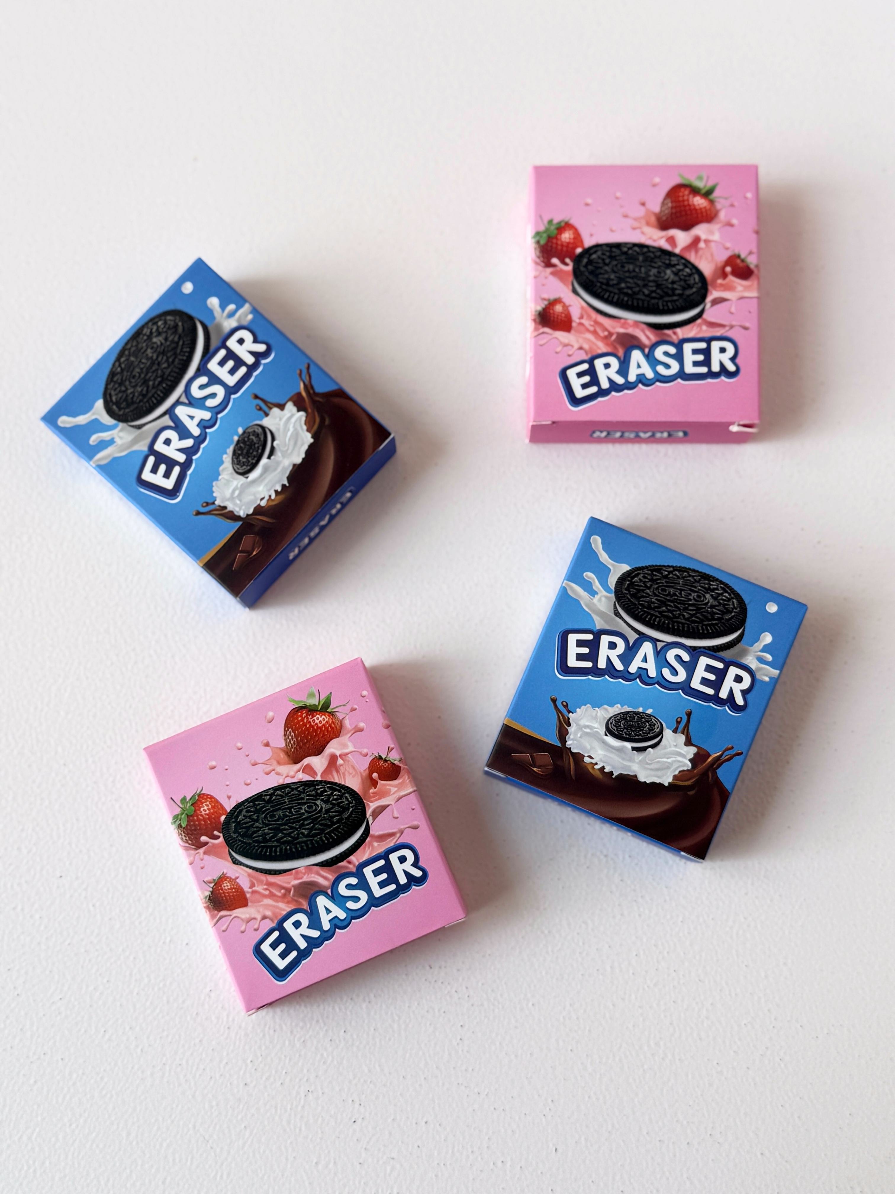 Oreo-Inspired Erasers – Sweet Treats for Your Desk!