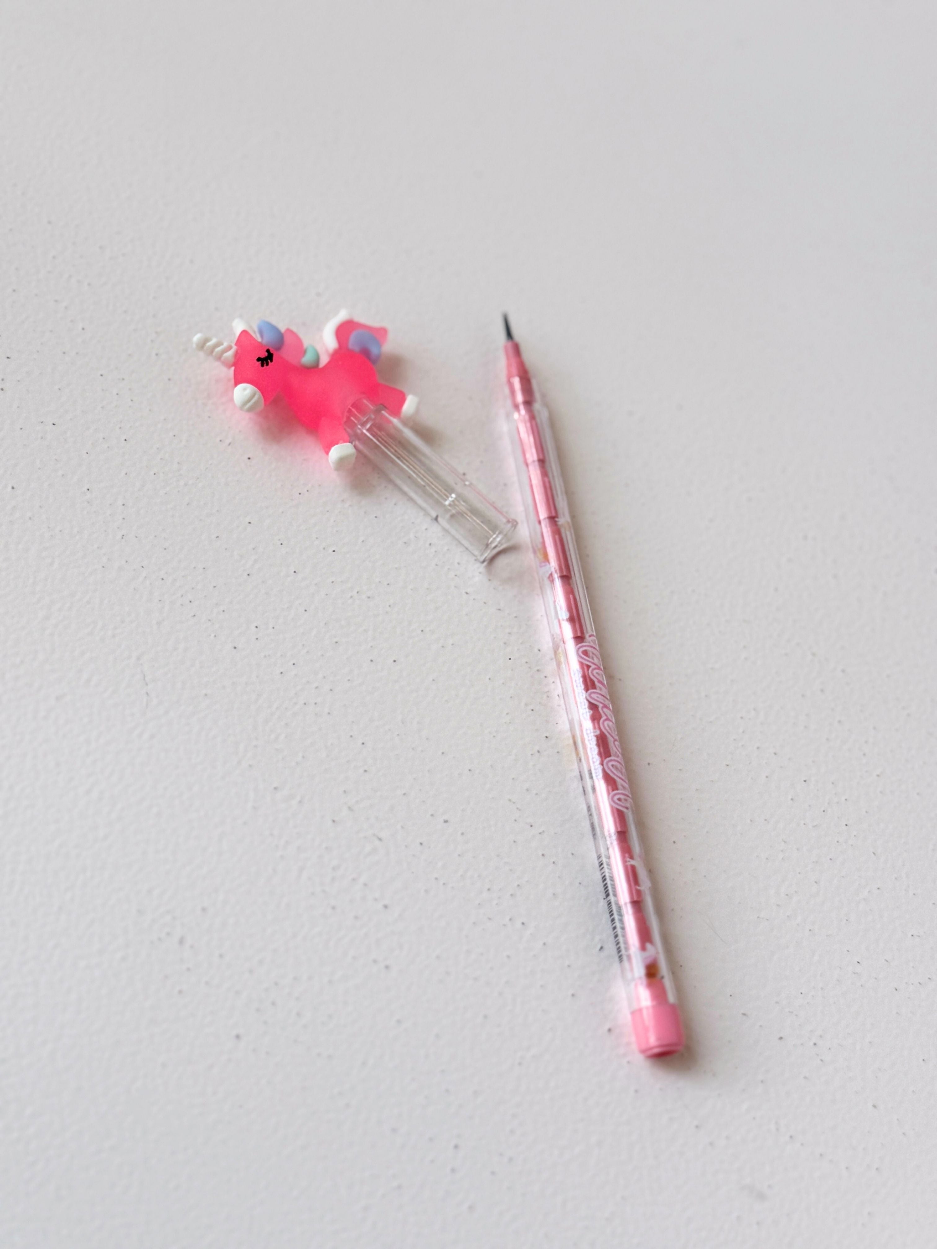 Standing Unicorn Push Pencil – Colourful Kawaii Mechanical Pencil